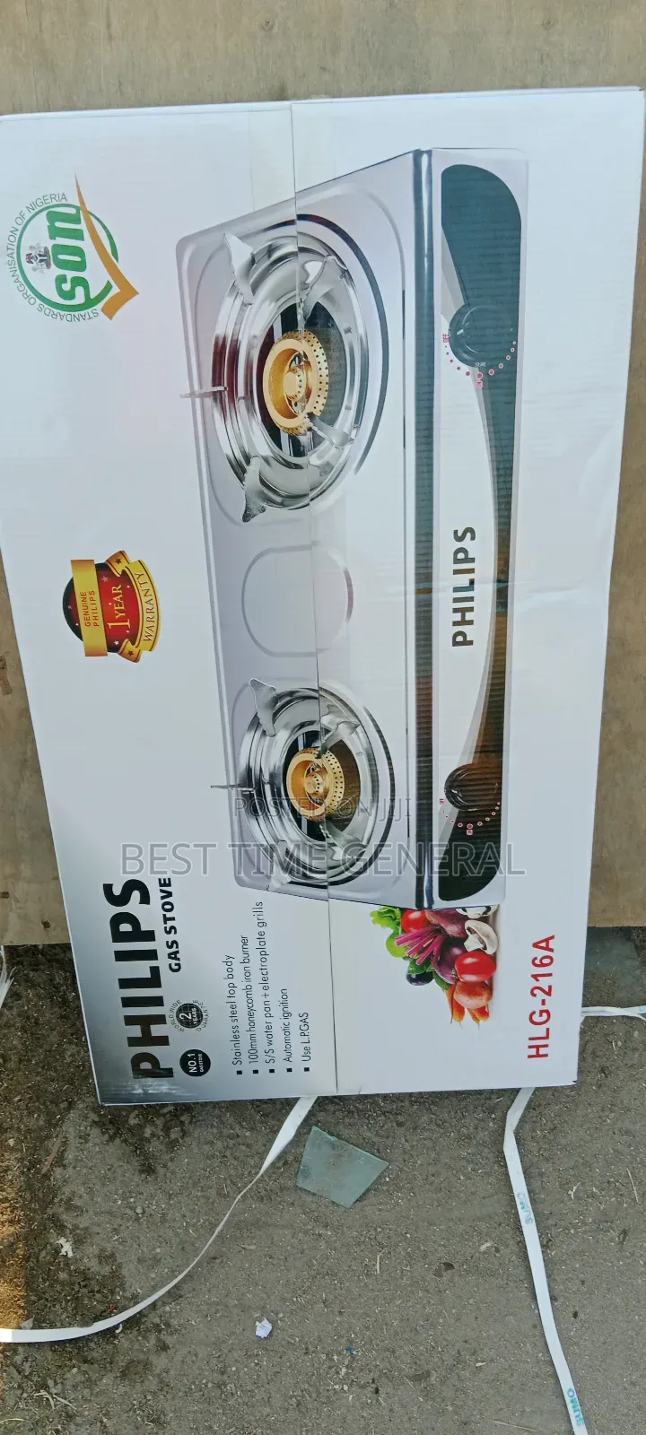 Original Philip Table Gas Cooker With Moud Burner Automatic
