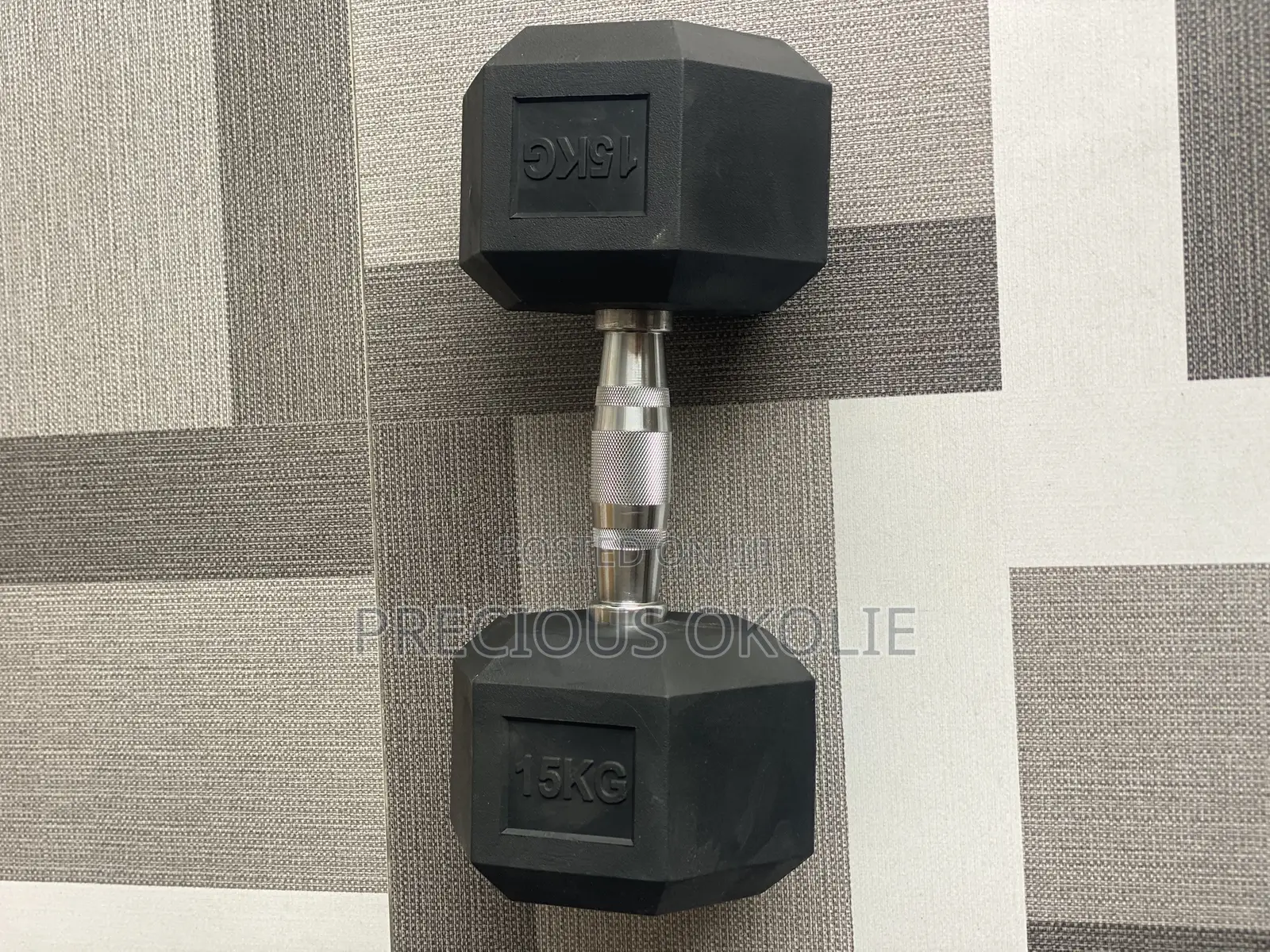 15kg Hexagonal Dumbbells