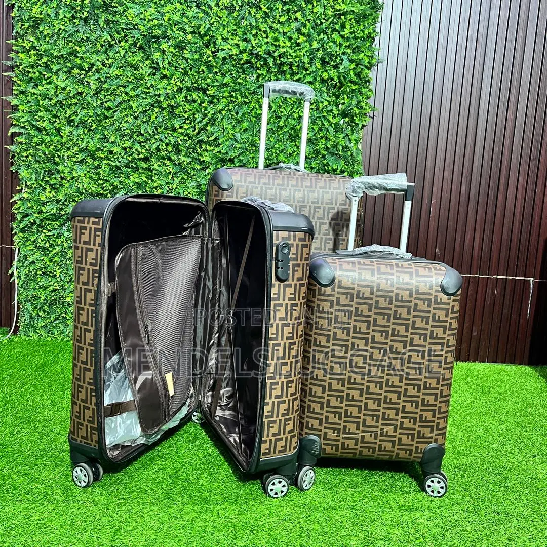 Brown Monogram Hard Case Travel Suitcase With Spinner Wheels
