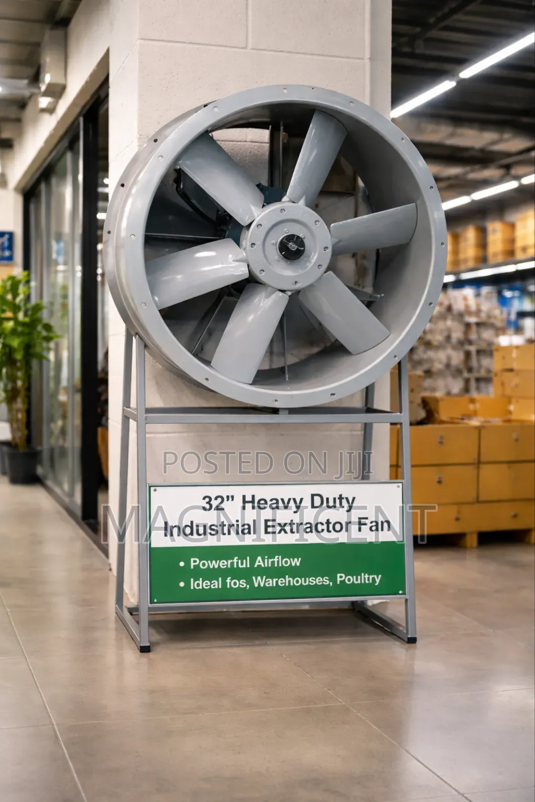 32 Inch Industrial Ventilation Fan – Strong Airflow for Large Spaces