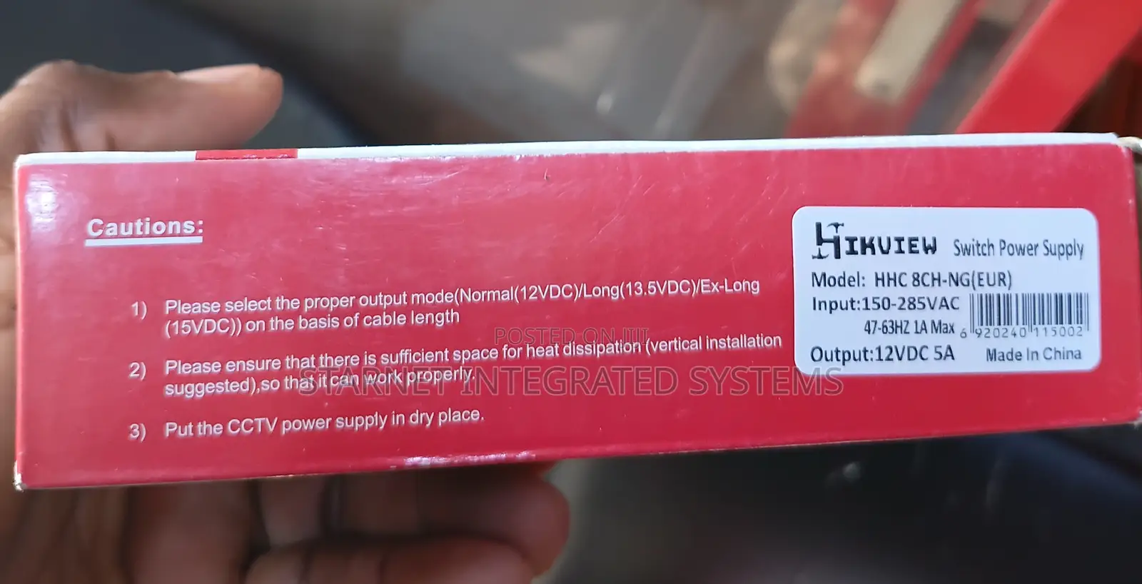 Hikvision 16way Power Supply Box With Power Cord