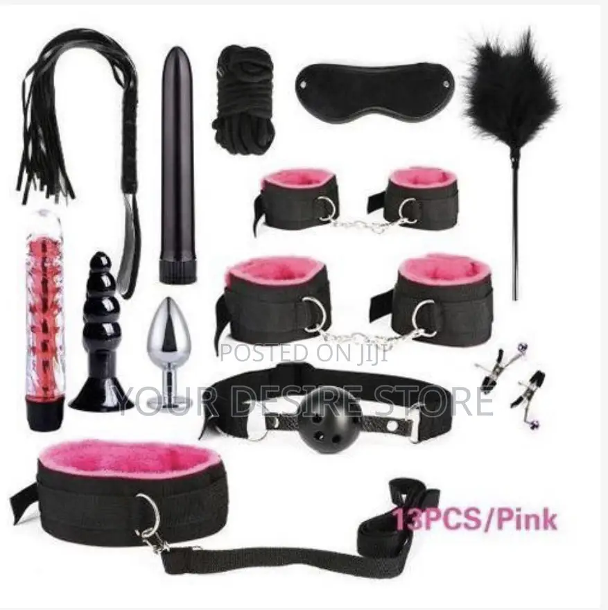 BDSM Bondage Kit - 13 Pieces - Multicolor