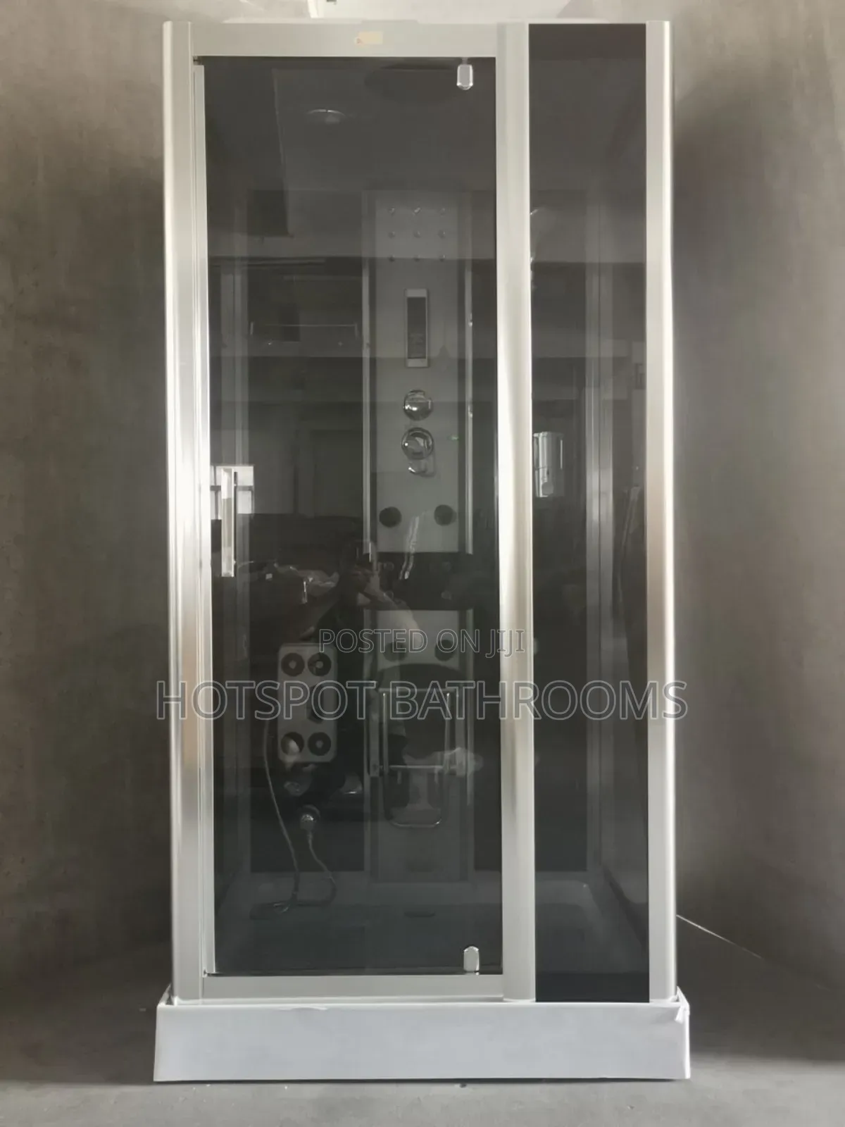 Luxury Glass Steam Shower Room With Body Massage Jets