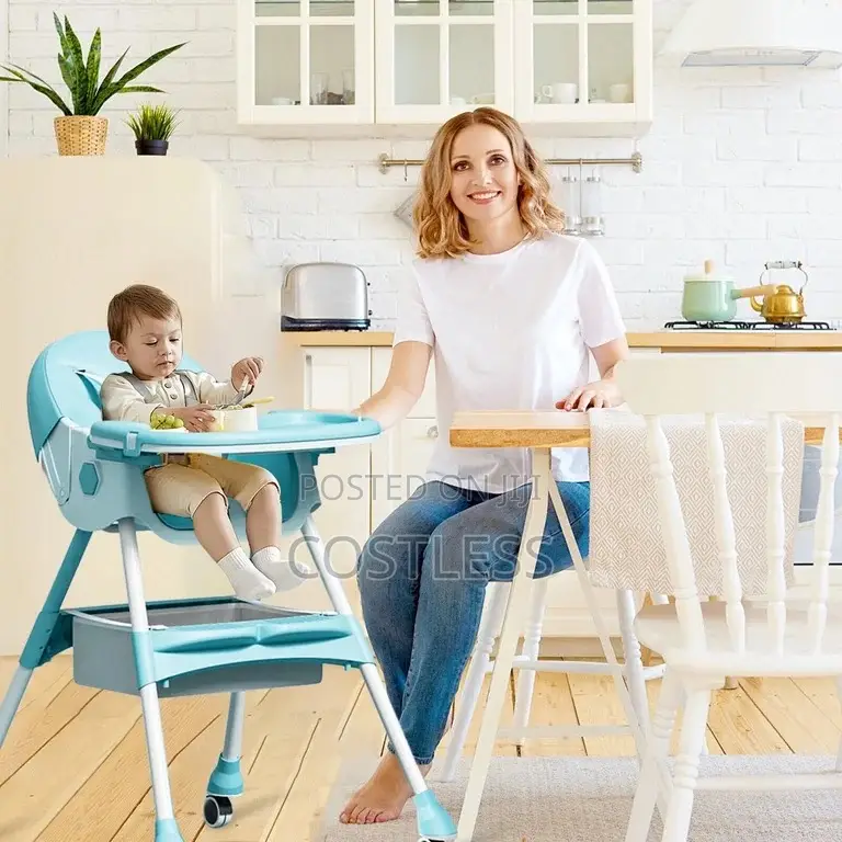 Multifunctional and Adjustable Baby High Feeding Chair.