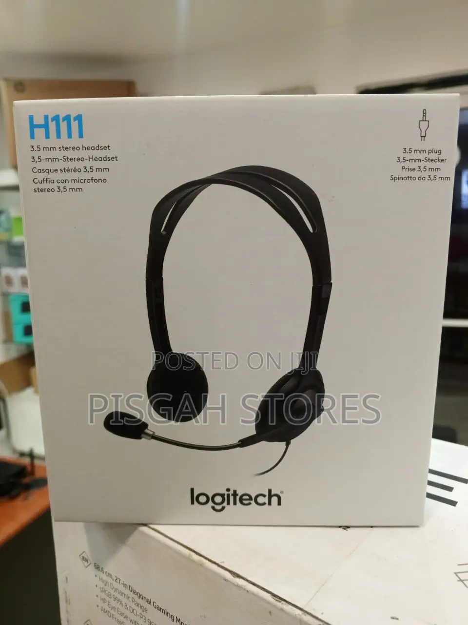Original Logitech H111 Headset With Clear Chat Noise-Canceling Mic