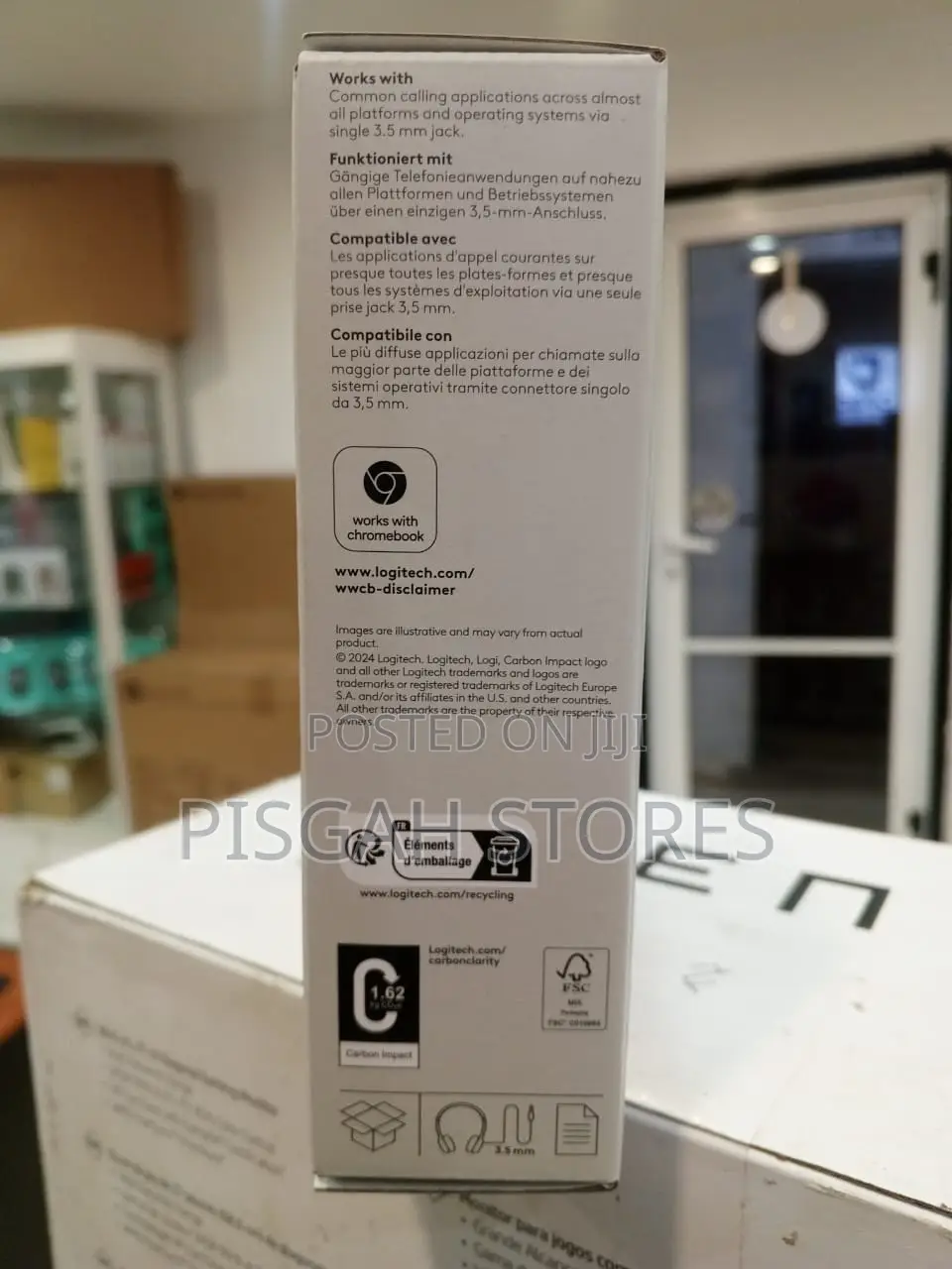 Original Logitech H111 Headset With Clear Chat Noise-Canceling Mic