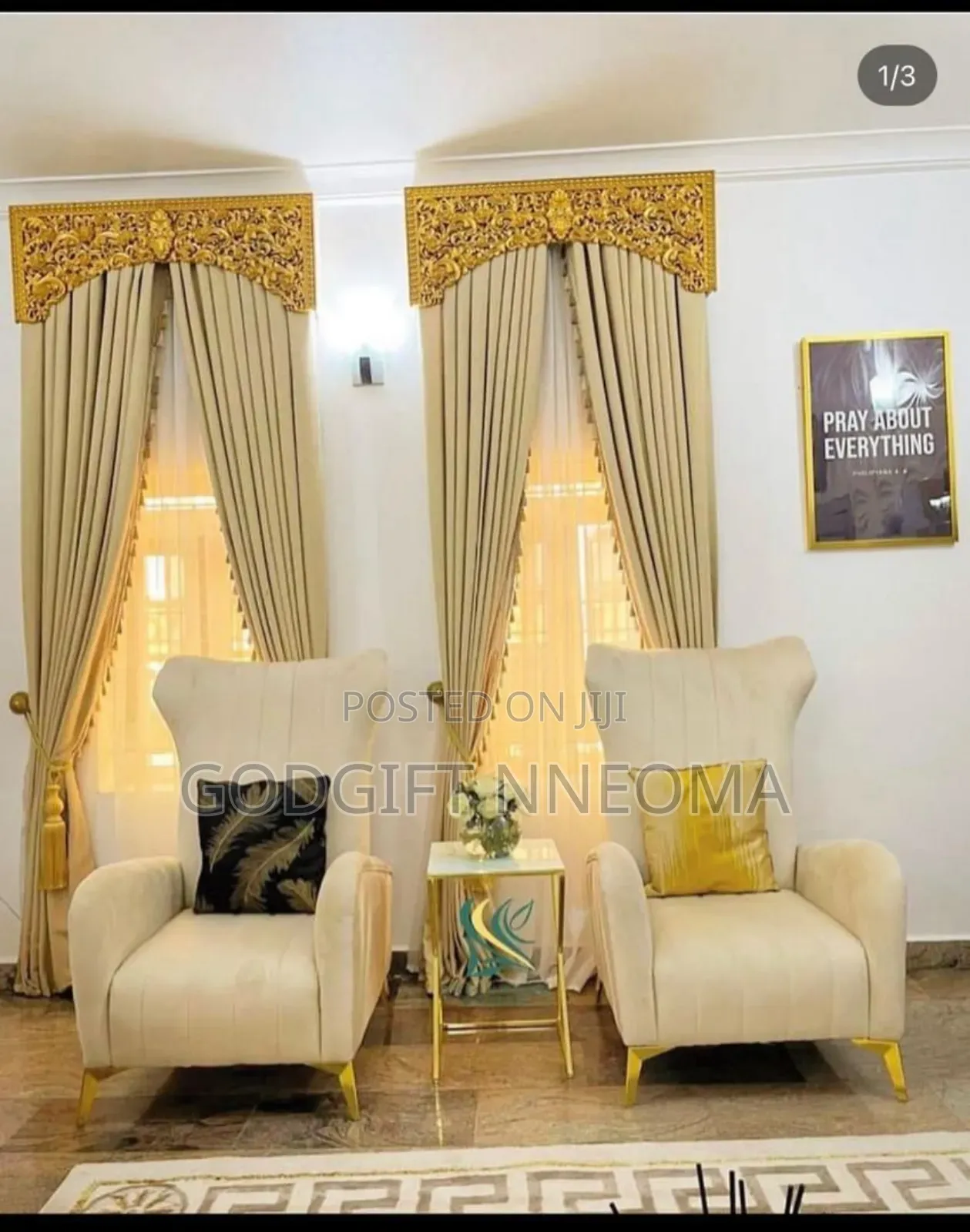Pelmet Curtain (With Pleated Drapes)