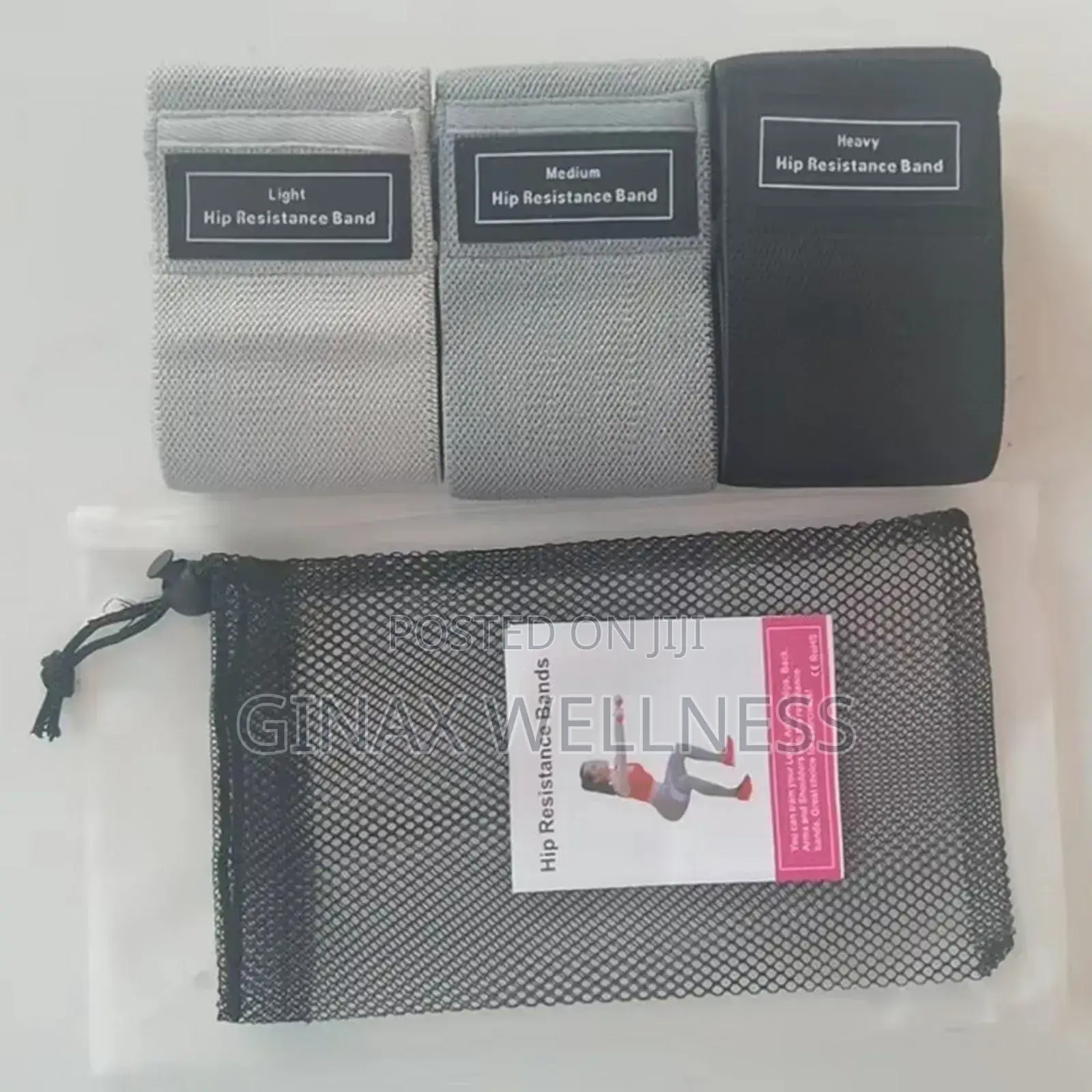 3-in-1 Hip Resistance Bands Set — Light, Medium and Heavy