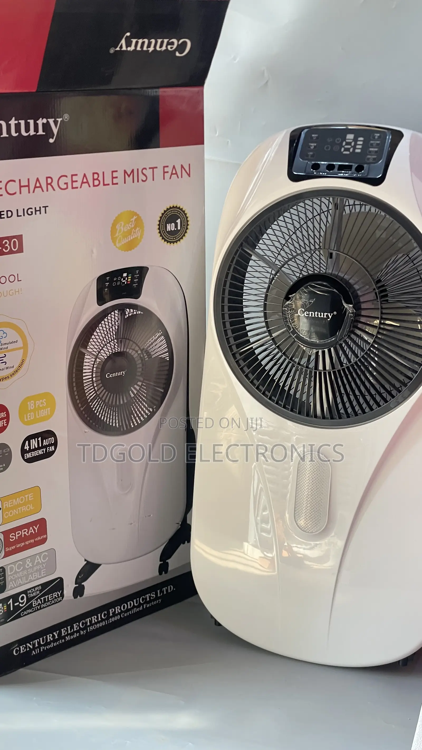 Century Rechable 12 Inchs Mist Fan