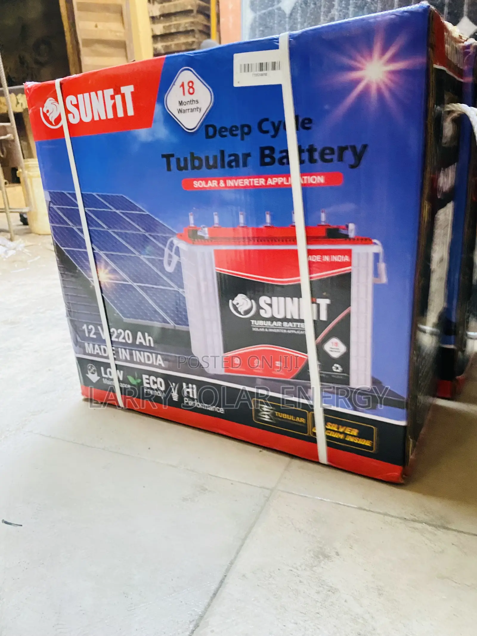 12v/220ah Sunfit Tall Tubular Battery