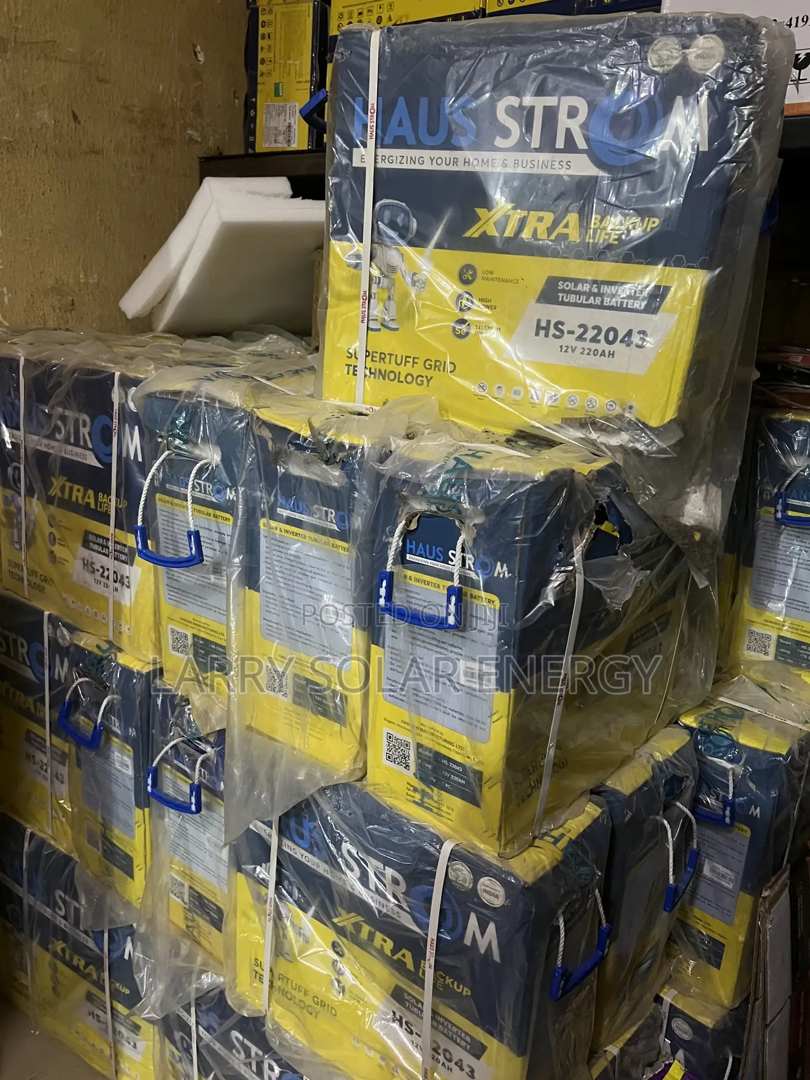 12v/220ah Haustrom Tall Tubular Battery