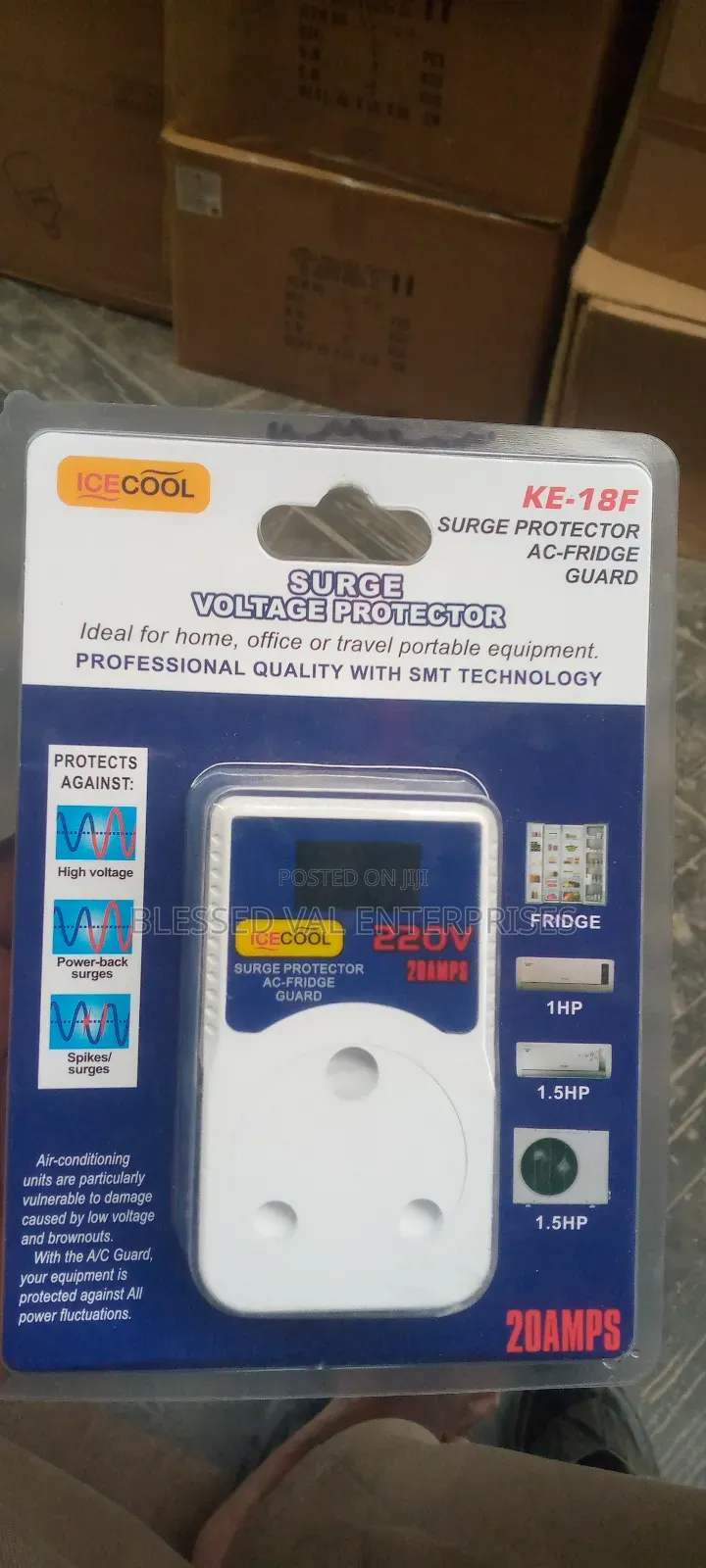 Icecool 15a Surge Voltage Protector Digital