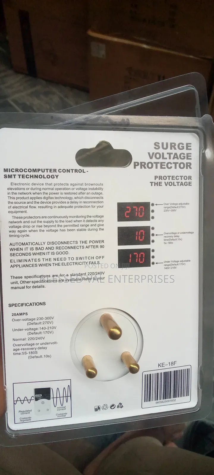 Icecool 15a Surge Voltage Protector Digital