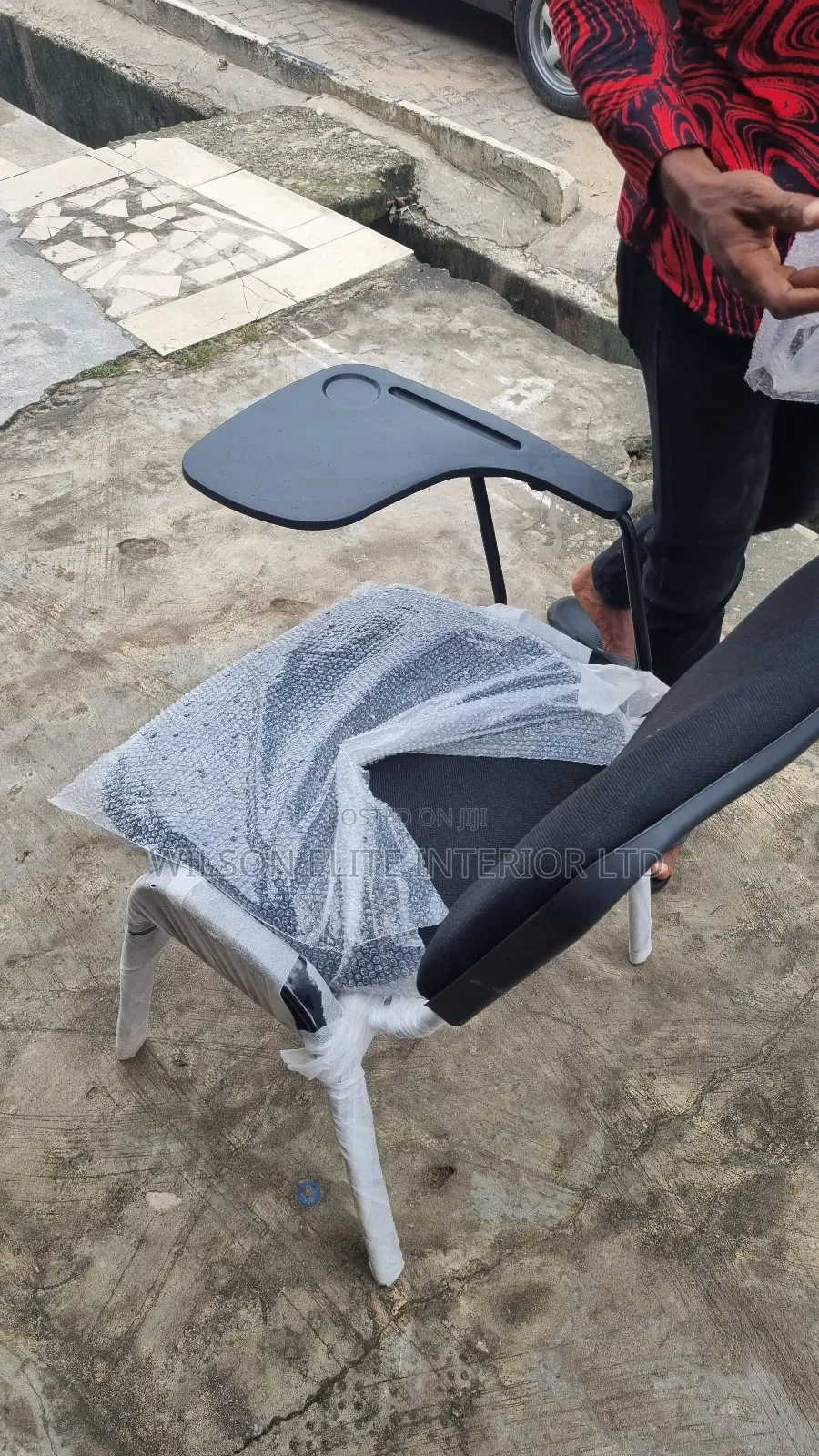 Training Hall Chair/ Convention Chair With Writing Pad