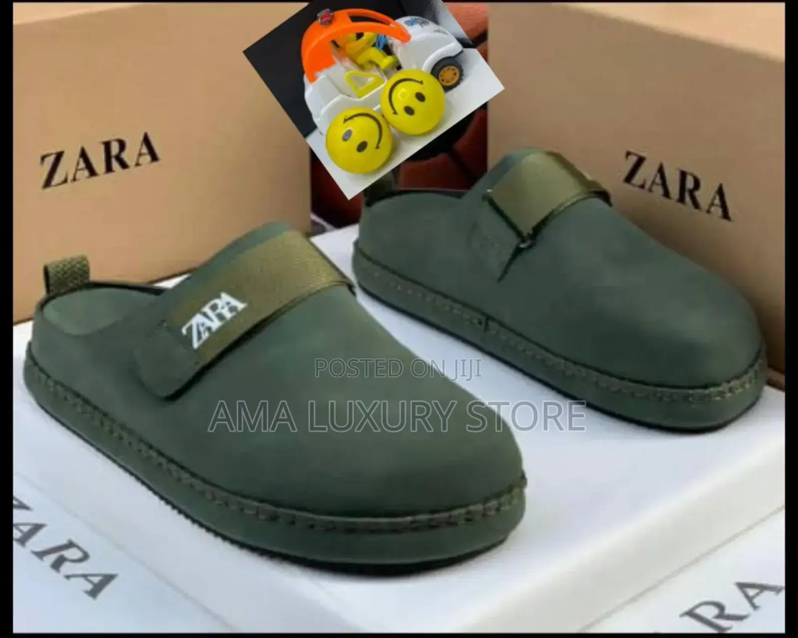Zara Luxury Designer Men's Suede Mules