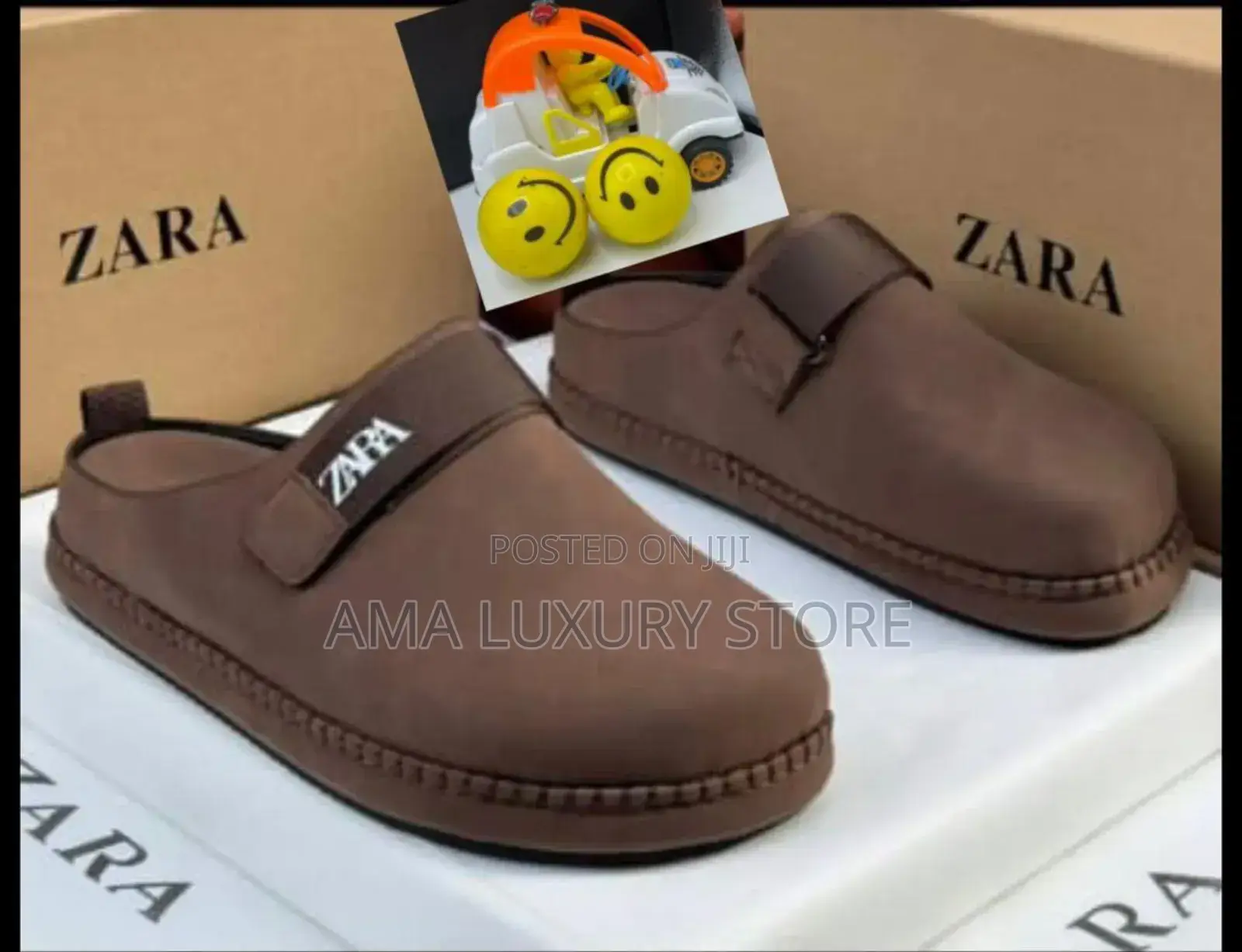 Zara Luxury Designer Men's Suede Mules