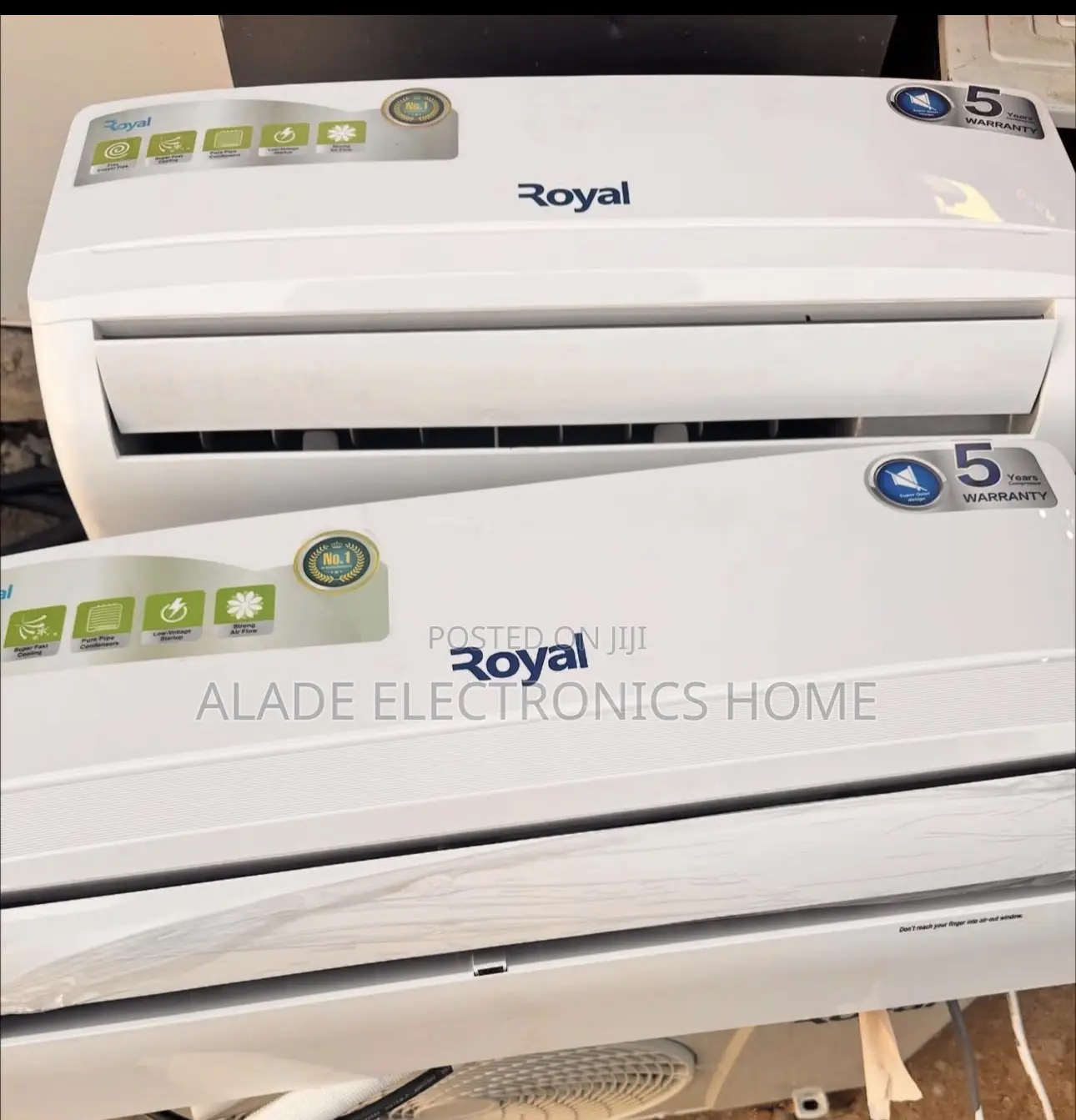 1.5hp Royal Inverter Ac. Supercool. 5yrs Waranty From Company