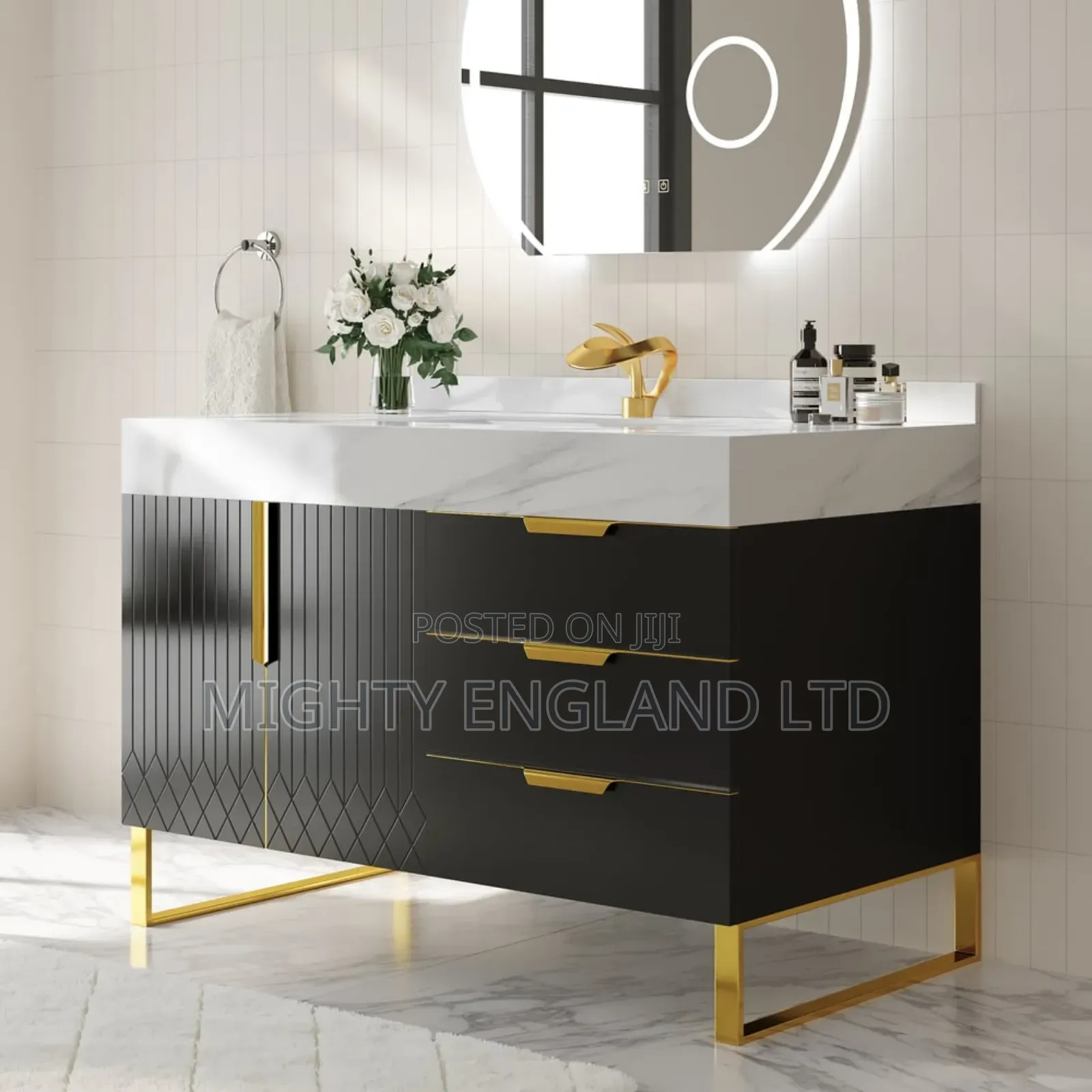 Bathroom Vanity And Cabinet Mirror Set