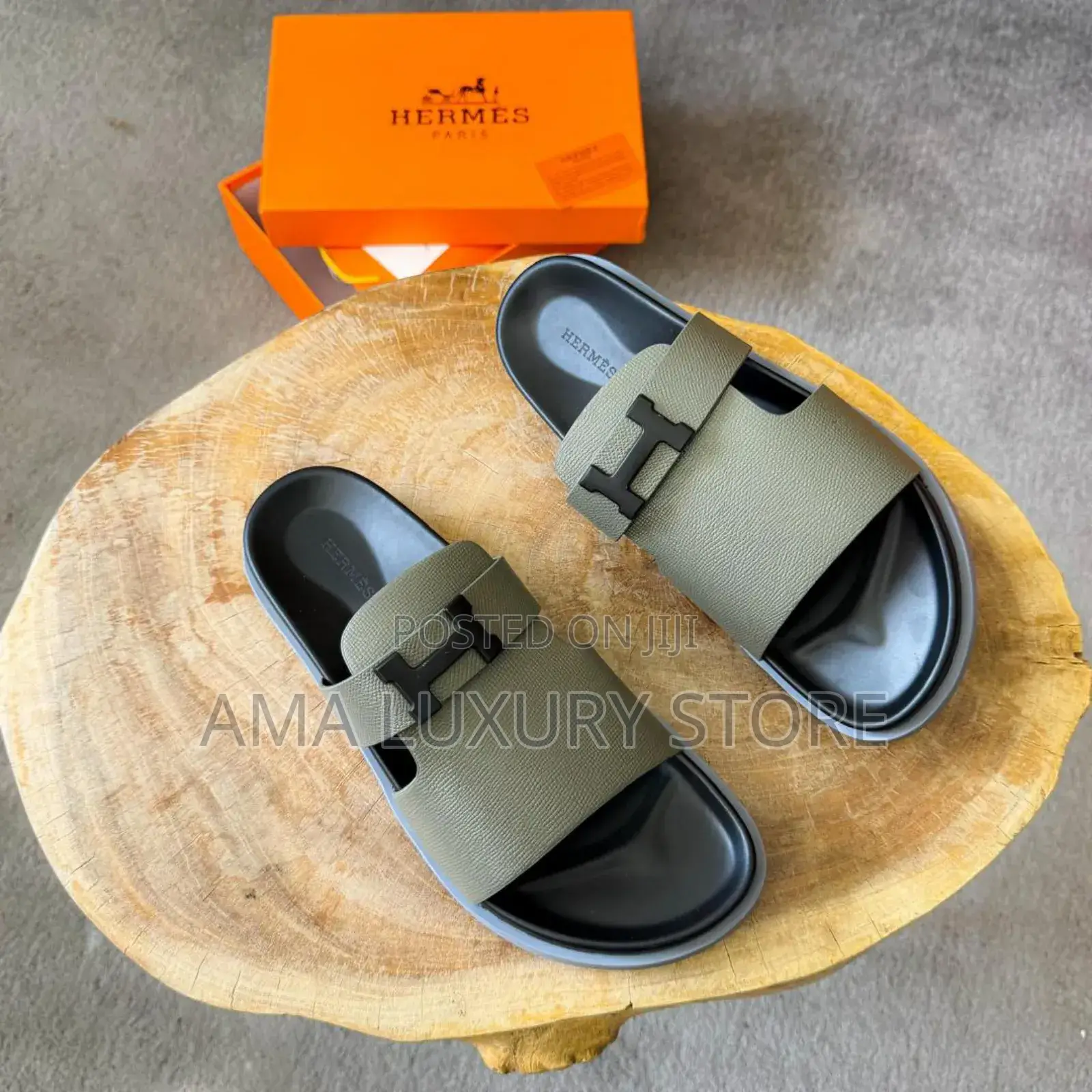 Hermes Luxury Men's Designer Slippers