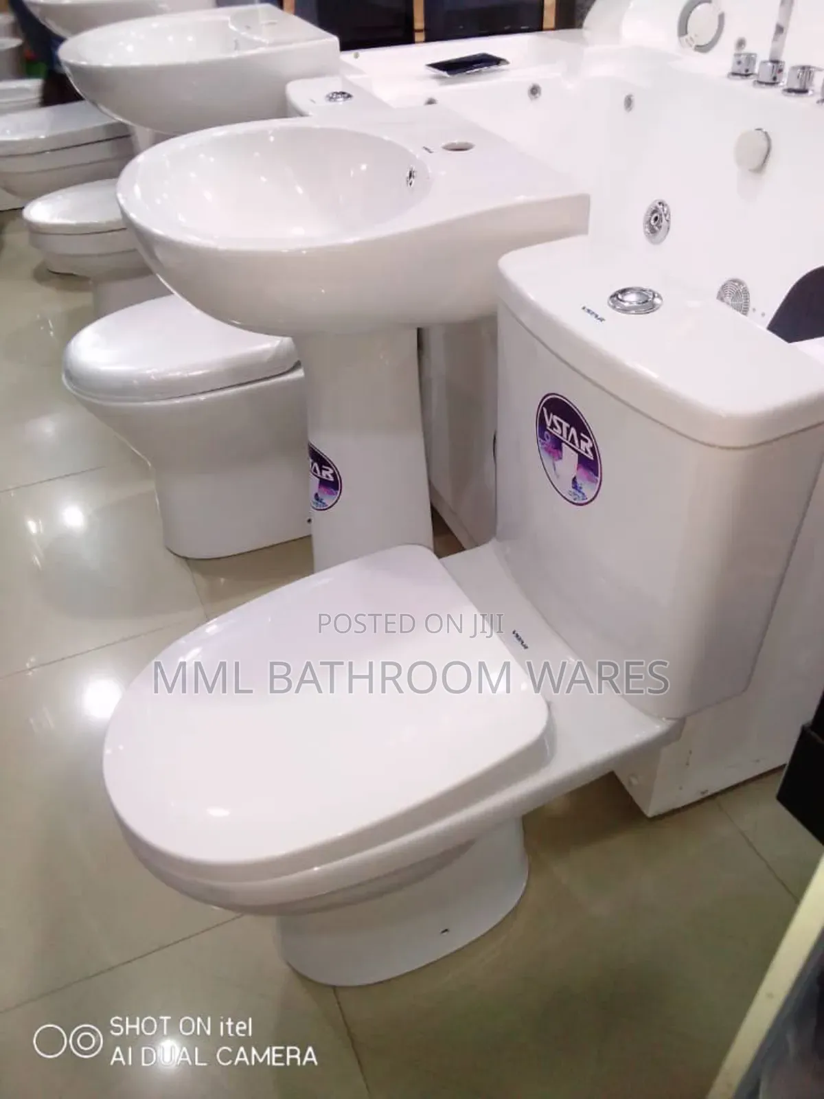 Complete White Set Water Closets
