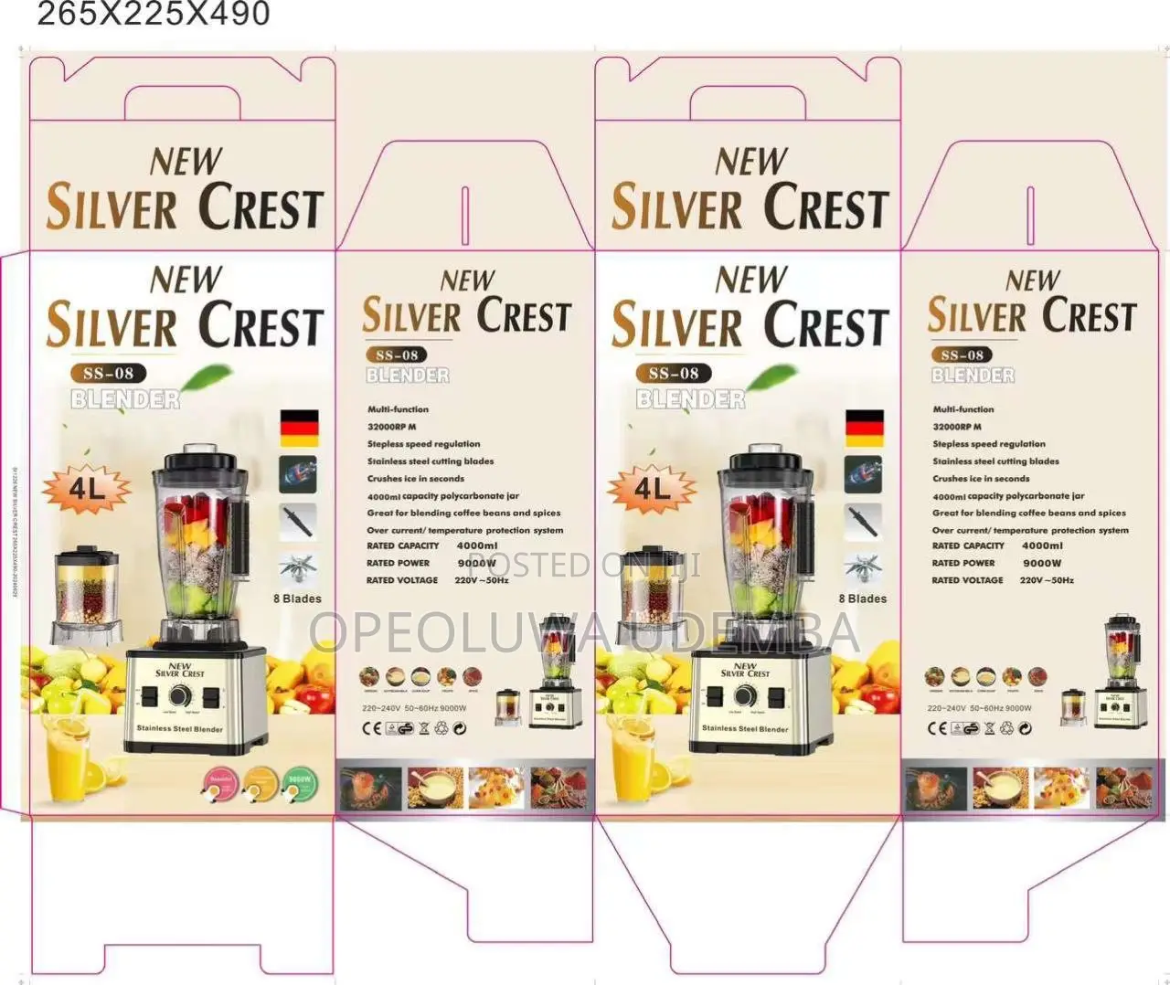 Silver Crest Blender