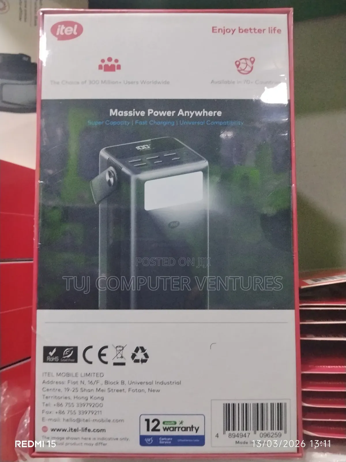 Itel 60000mah 65w Laptop Powerbank