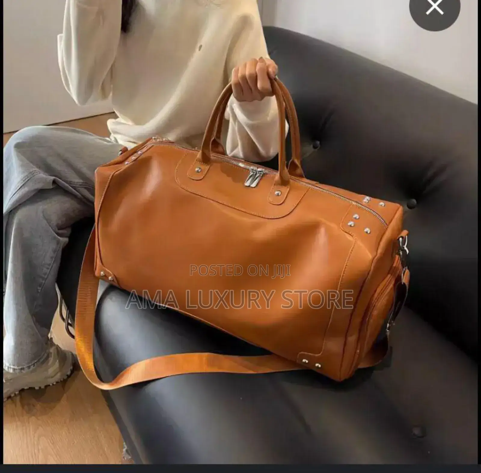 Genuine Leather Luxury Unisex Duffle/Travel Bags