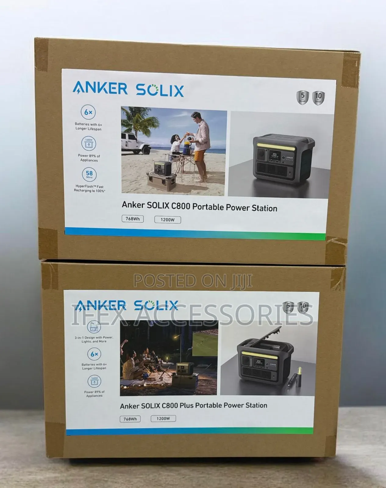Anker Solix C800 Portable Power Station (1200w)