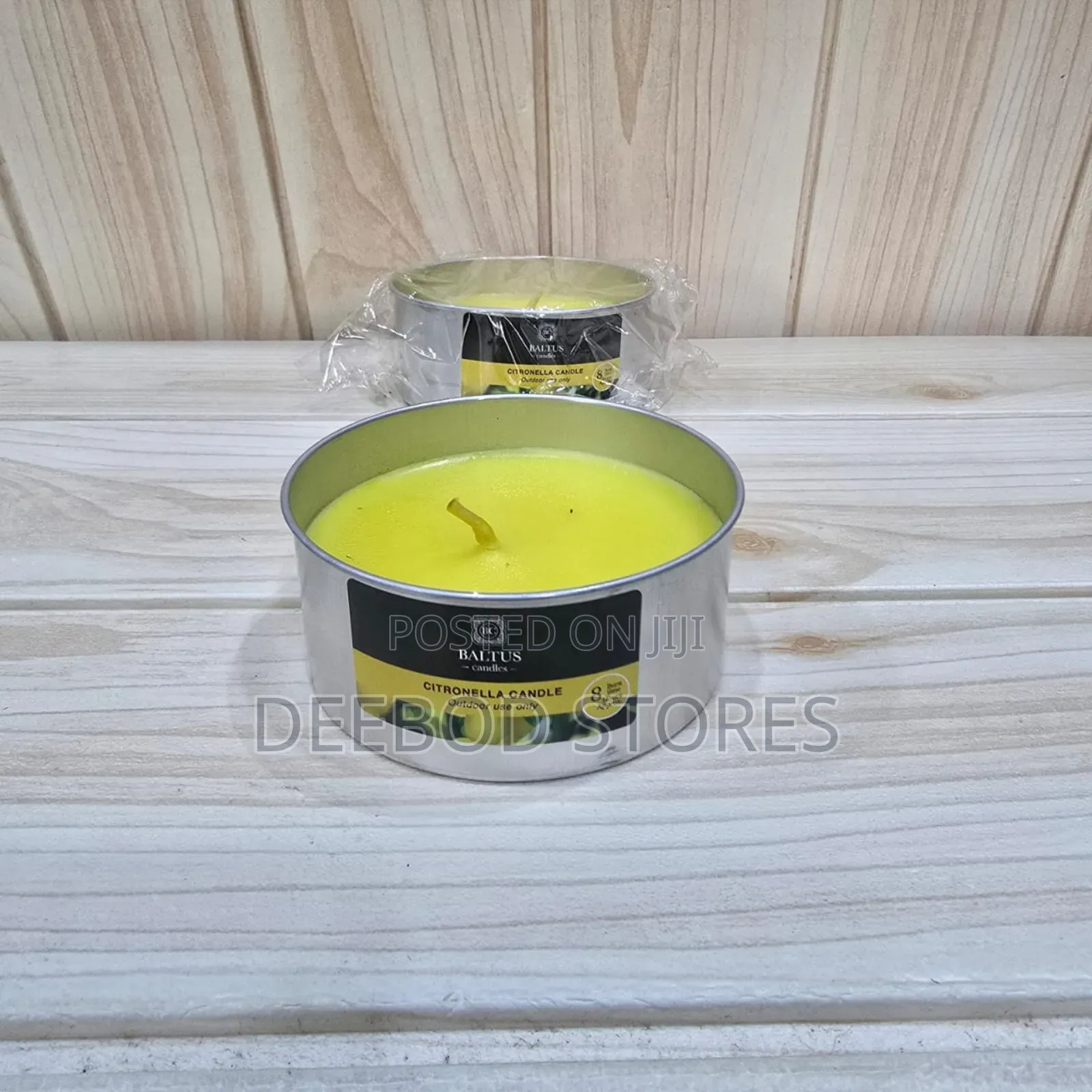 Outdoor Citronella Candle in Metal Tin – Mosquito Insect Repellent
