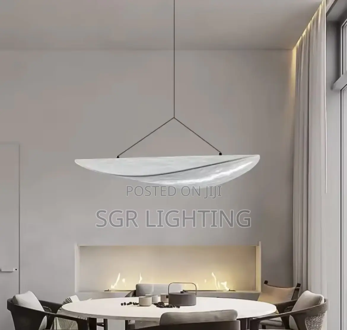 Nordic Minilism Silk Led Pendant Light Modern Bedroom Led Chandelier