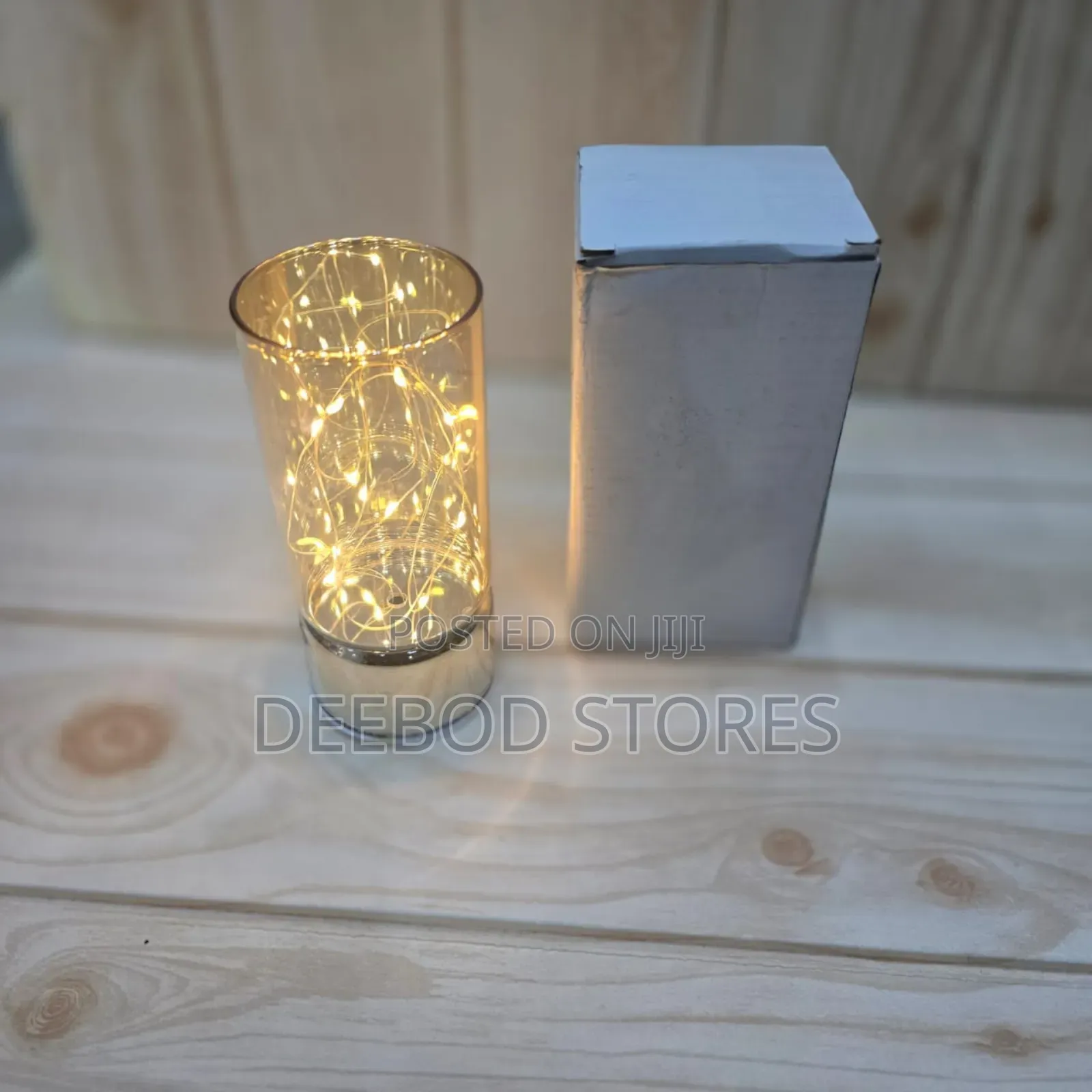Battery Operated Glass Vase With Led Fairy Lights – Home Decor Lamp