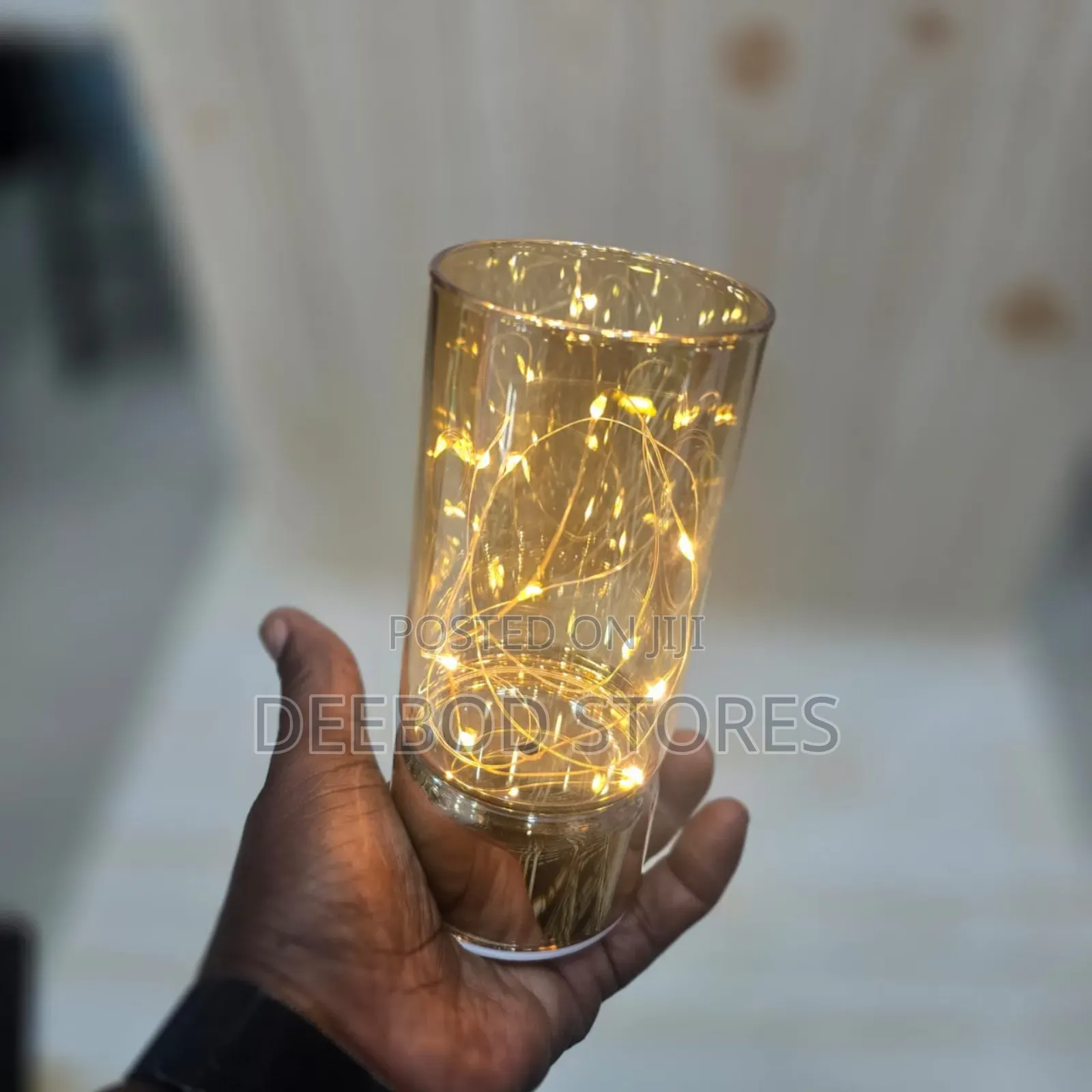 Battery Operated Glass Vase With Led Fairy Lights – Home Decor Lamp