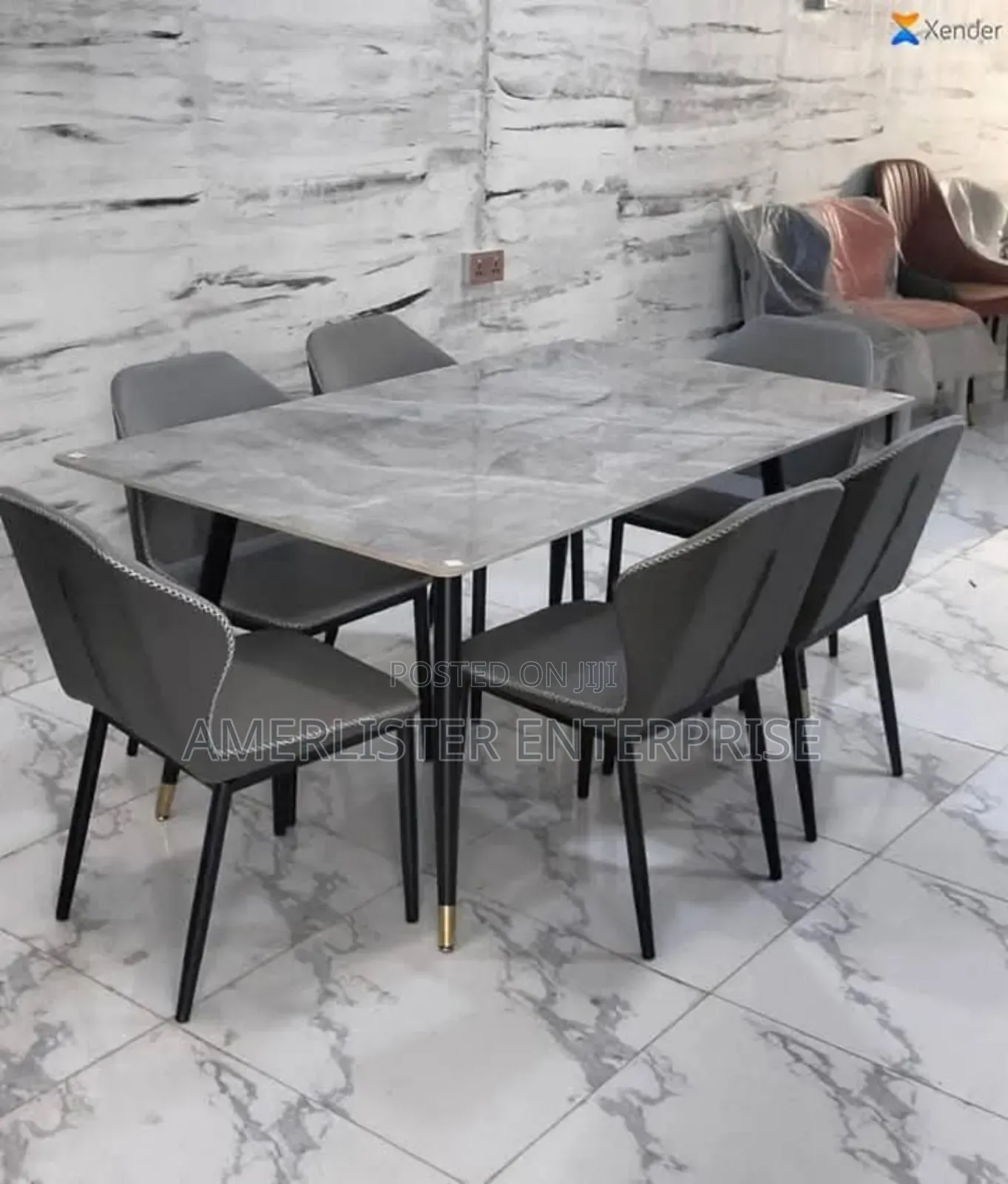 Beautiful Marble 6seater Dining Set