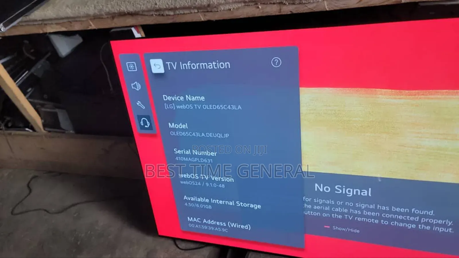 Exclusive Original LG Direct Tokunbo Foreign Use 65"Led Smart TV