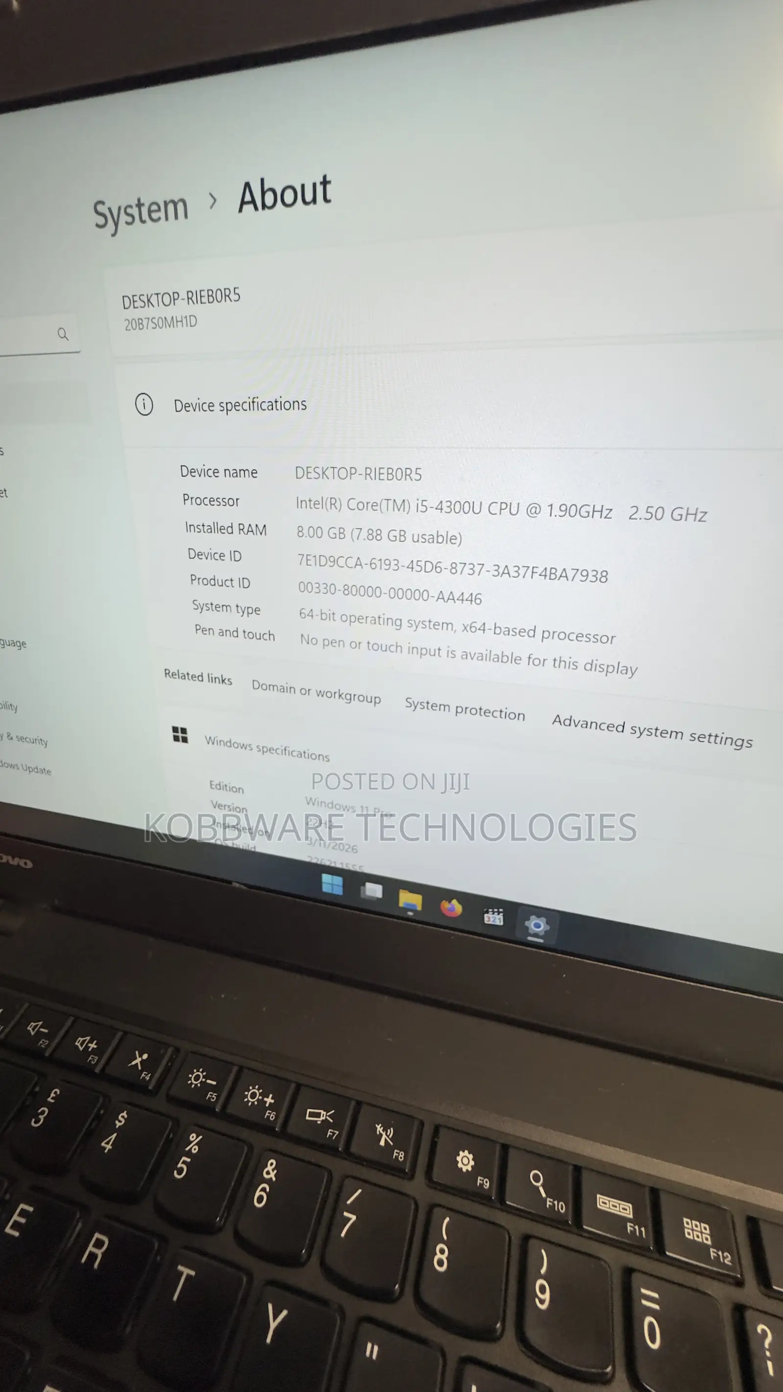Laptop Lenovo ThinkPad T440 8GB Intel Core i5 SSD 250GB