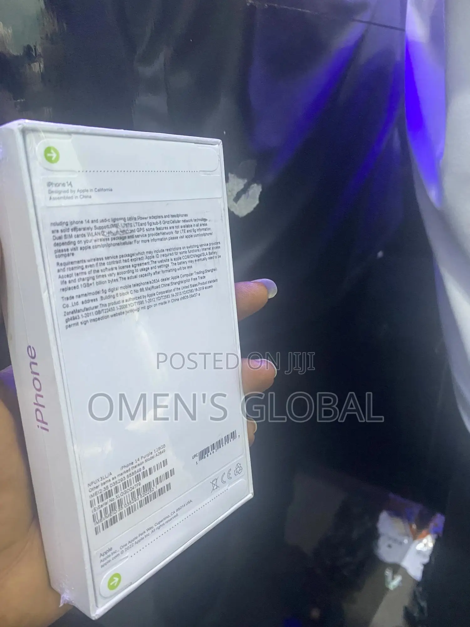 New Apple iPhone 14 128 GB Purple