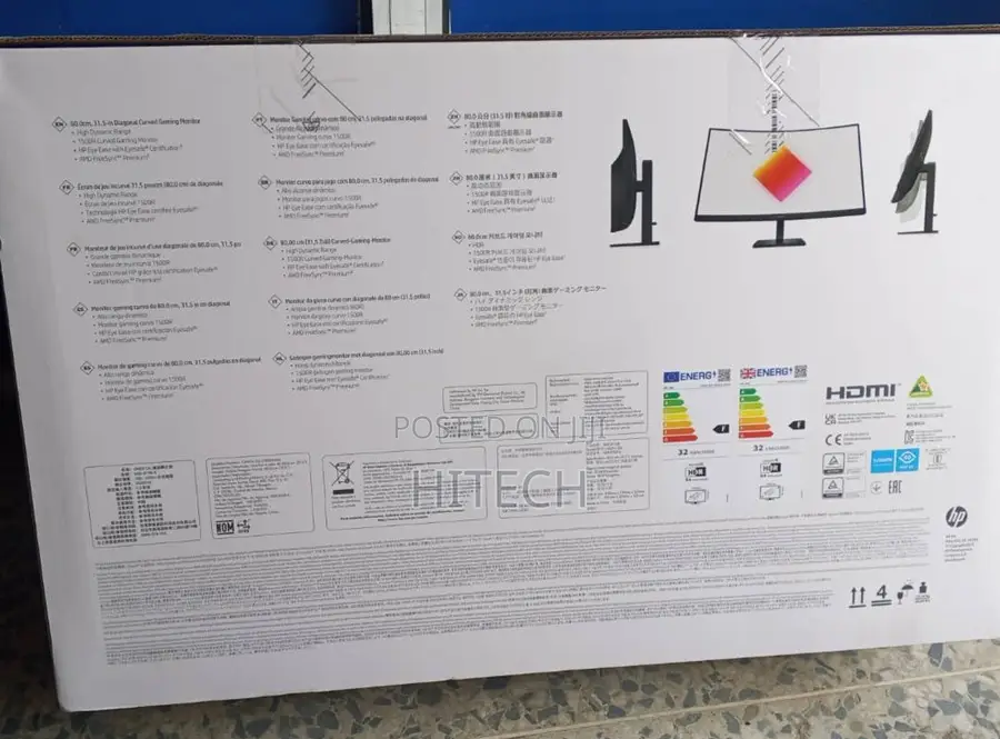 Omen by Hp 31.5 Inch QHD 165hz Curved Gaming Monitor - Omen 32c