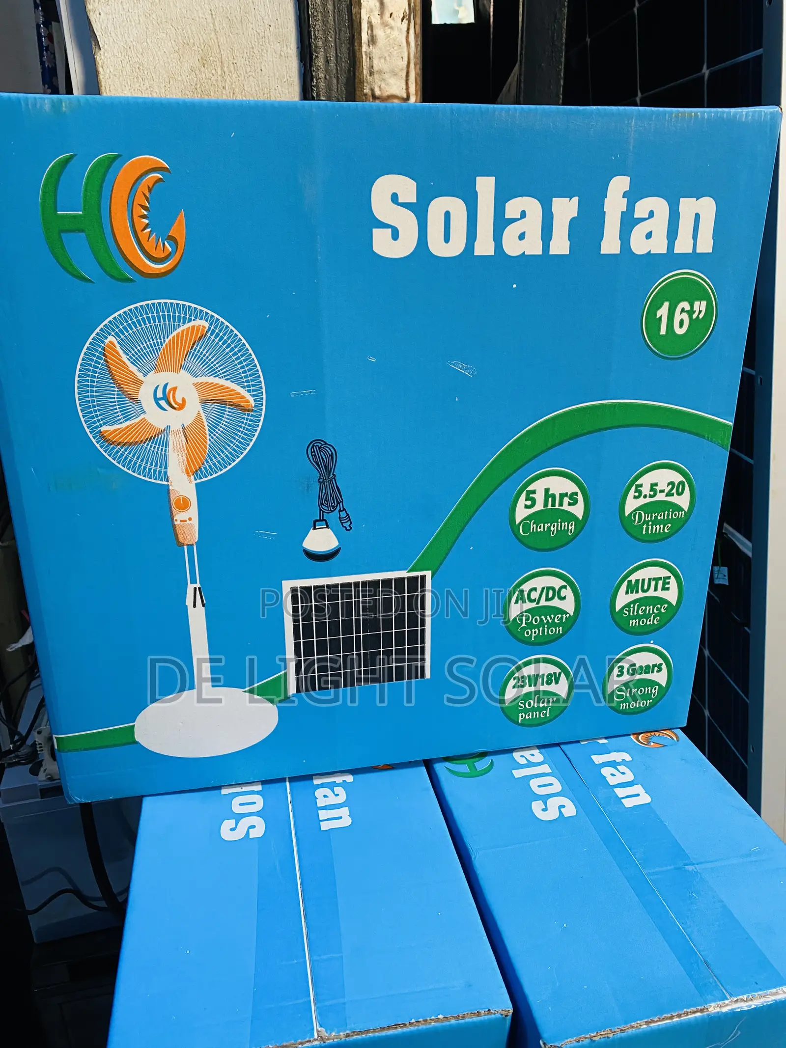 16” Hc Solar Fan