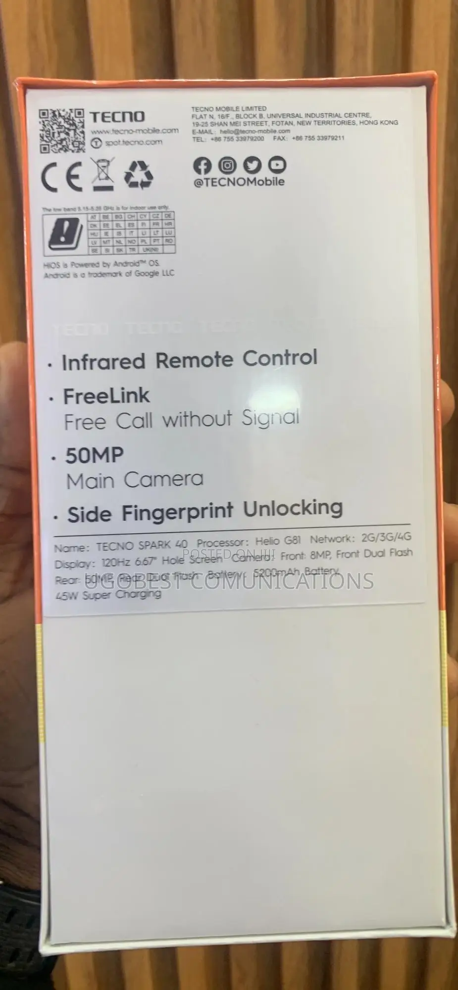 New Tecno Spark 40 128 GB Gray