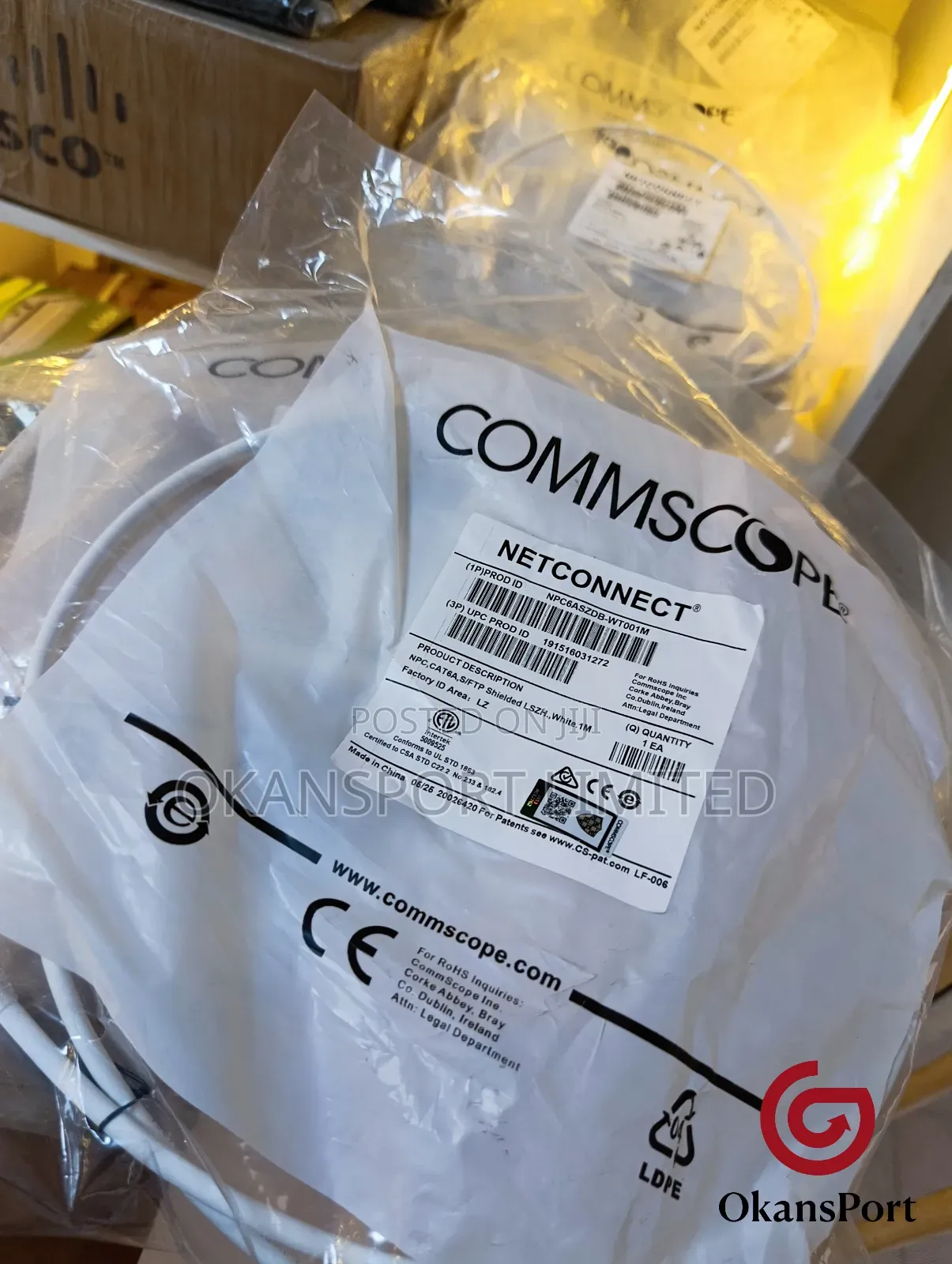 Cat6a Patch Cord Shielded Utp Lan Cable 1m 3m 5m 10m 15m 20m 30m GBT