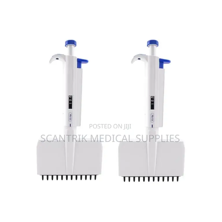 12-Channel Adjustable Micropipette for Laboratory Precision