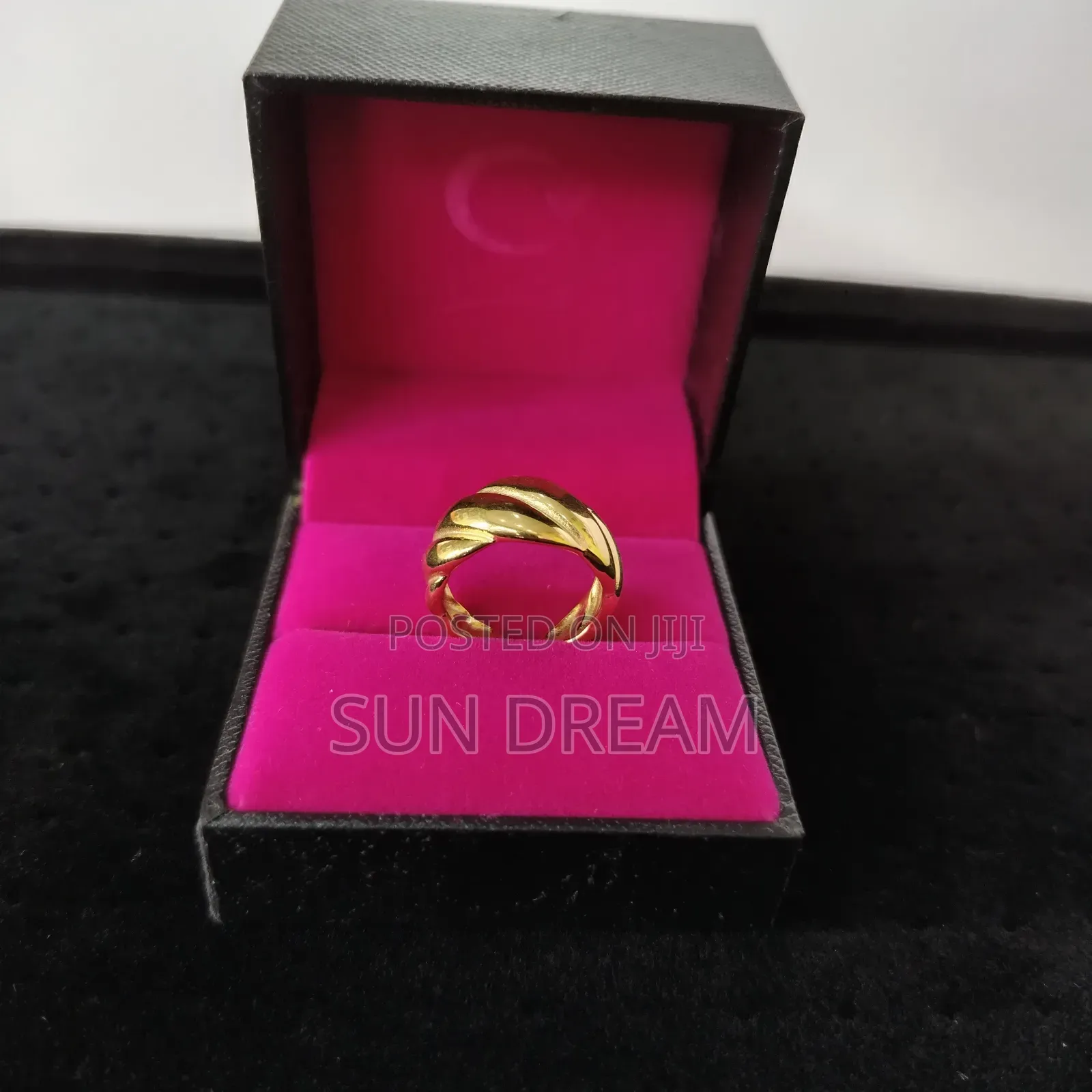 Stainless Steel Rings Golden Rings No Color Wash Lady Ring 27