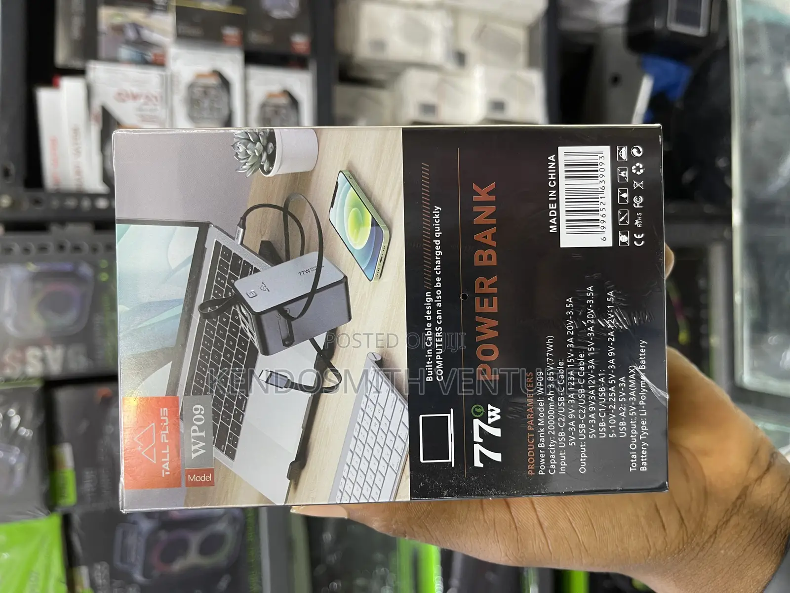 Tallplus 20000mah 77watts Laptop and Phone Powerbank