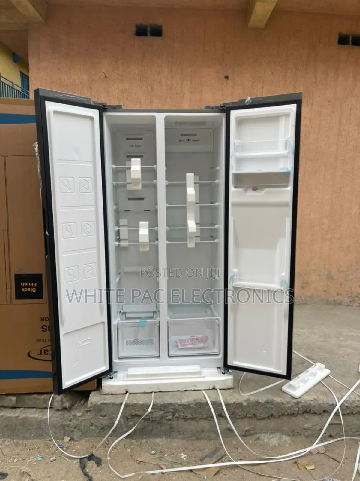 Kenstar Said By Said Inverter Fridge 516 Liter Mirror Black >Dispenser