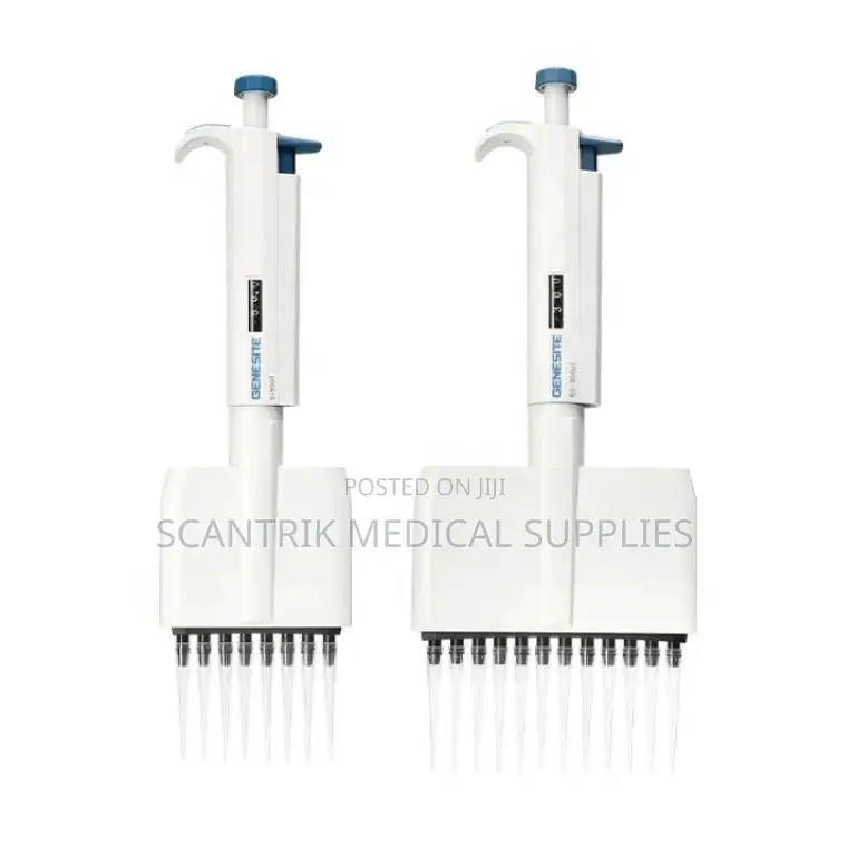 Reliable 12-Channel Adjustable Micropipette for Laboratory Precision