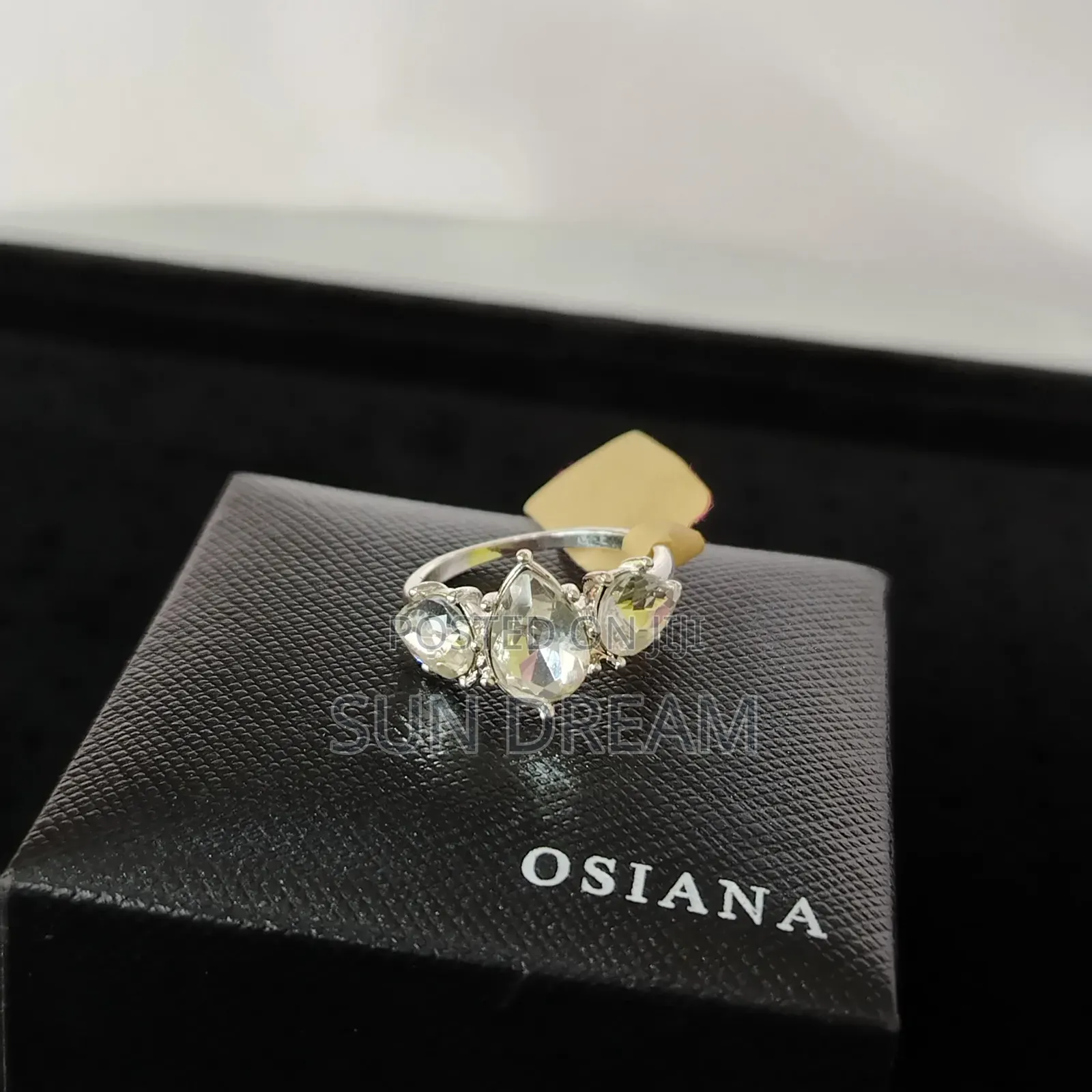Women Silver Ring Lady Diamond Rings Stainless Steel No Color Faded 21