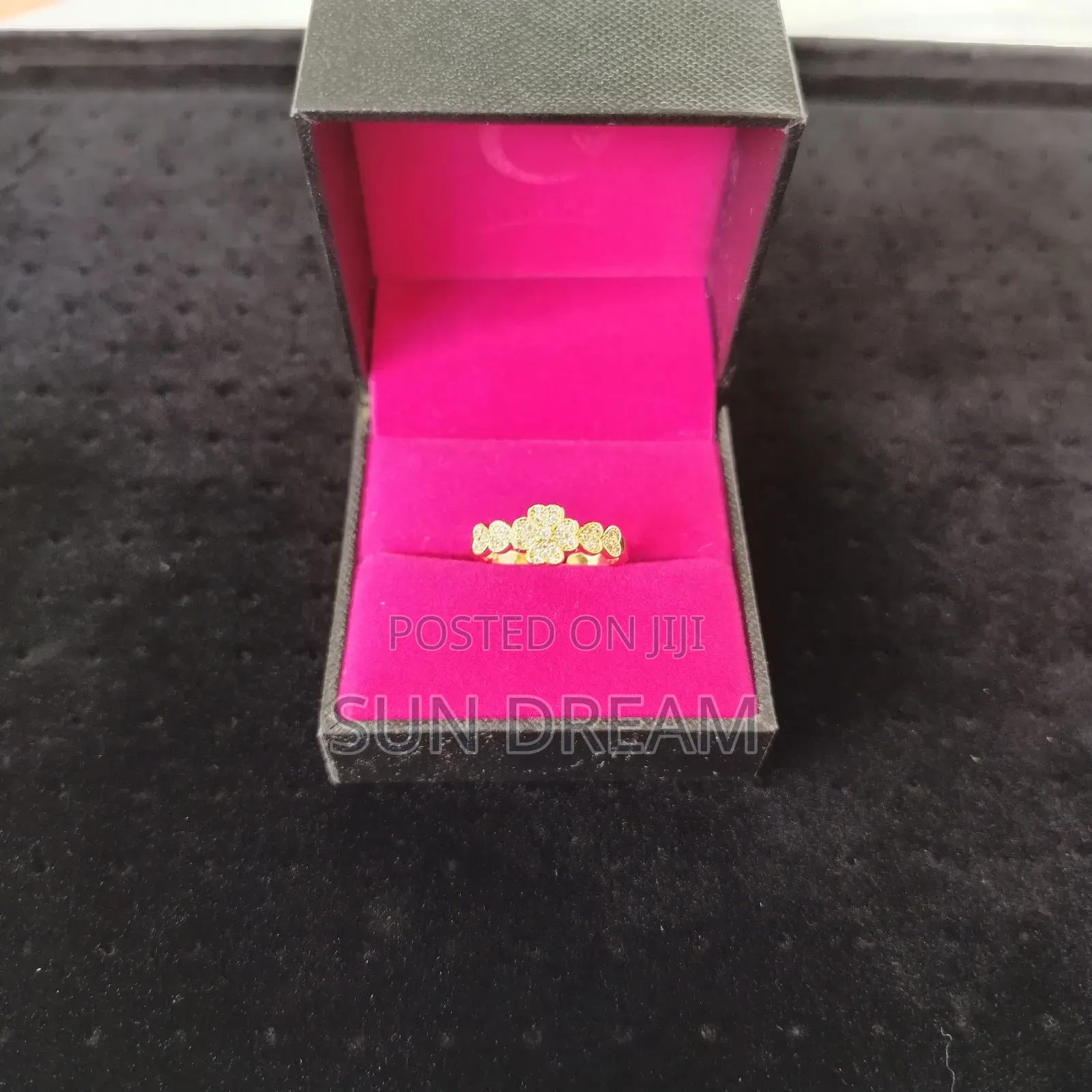 Lady Rings Flower Rings Golden Ring No Color Faded Lady Gift 4