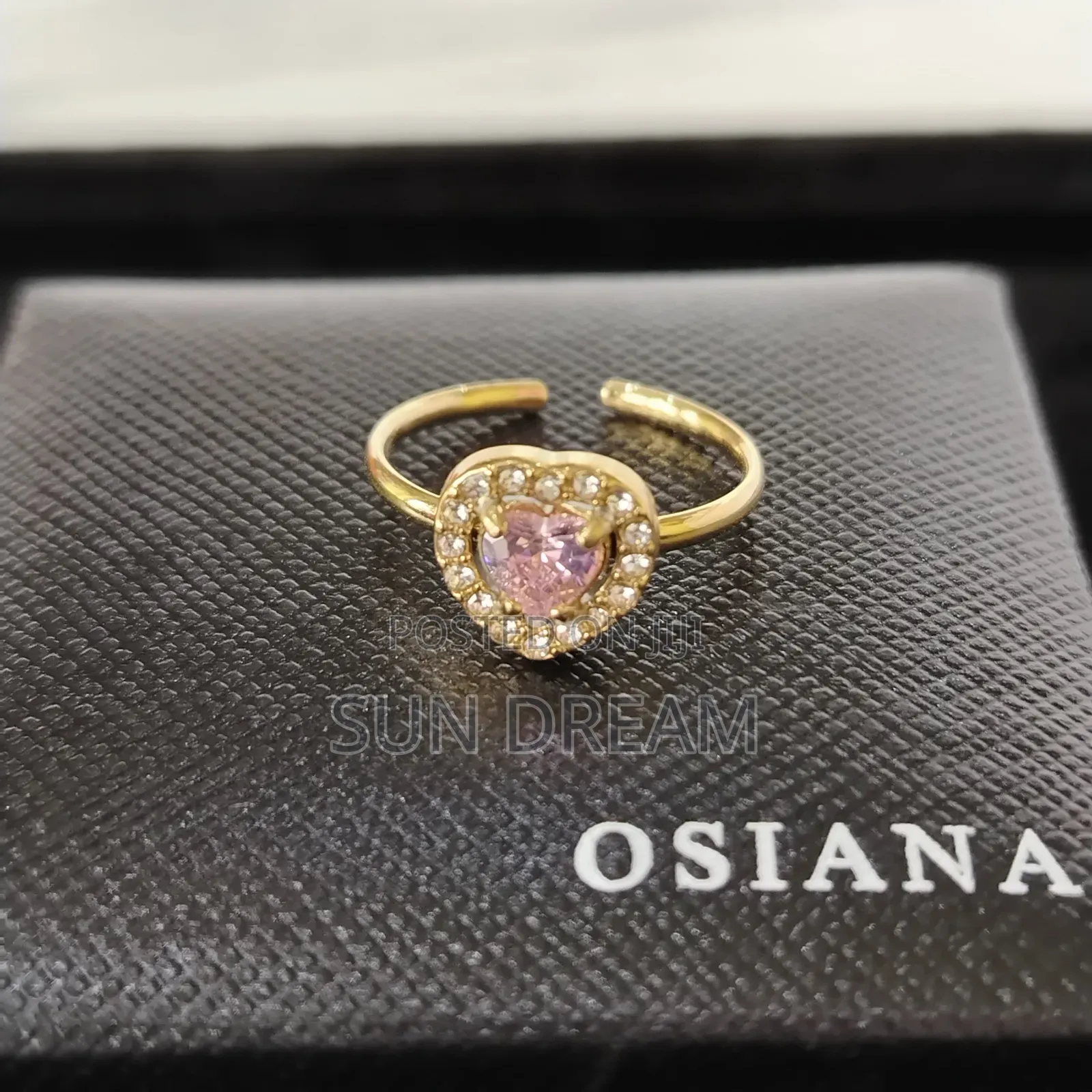 Lady Rings Quality Ring Pink Heart Rings 7