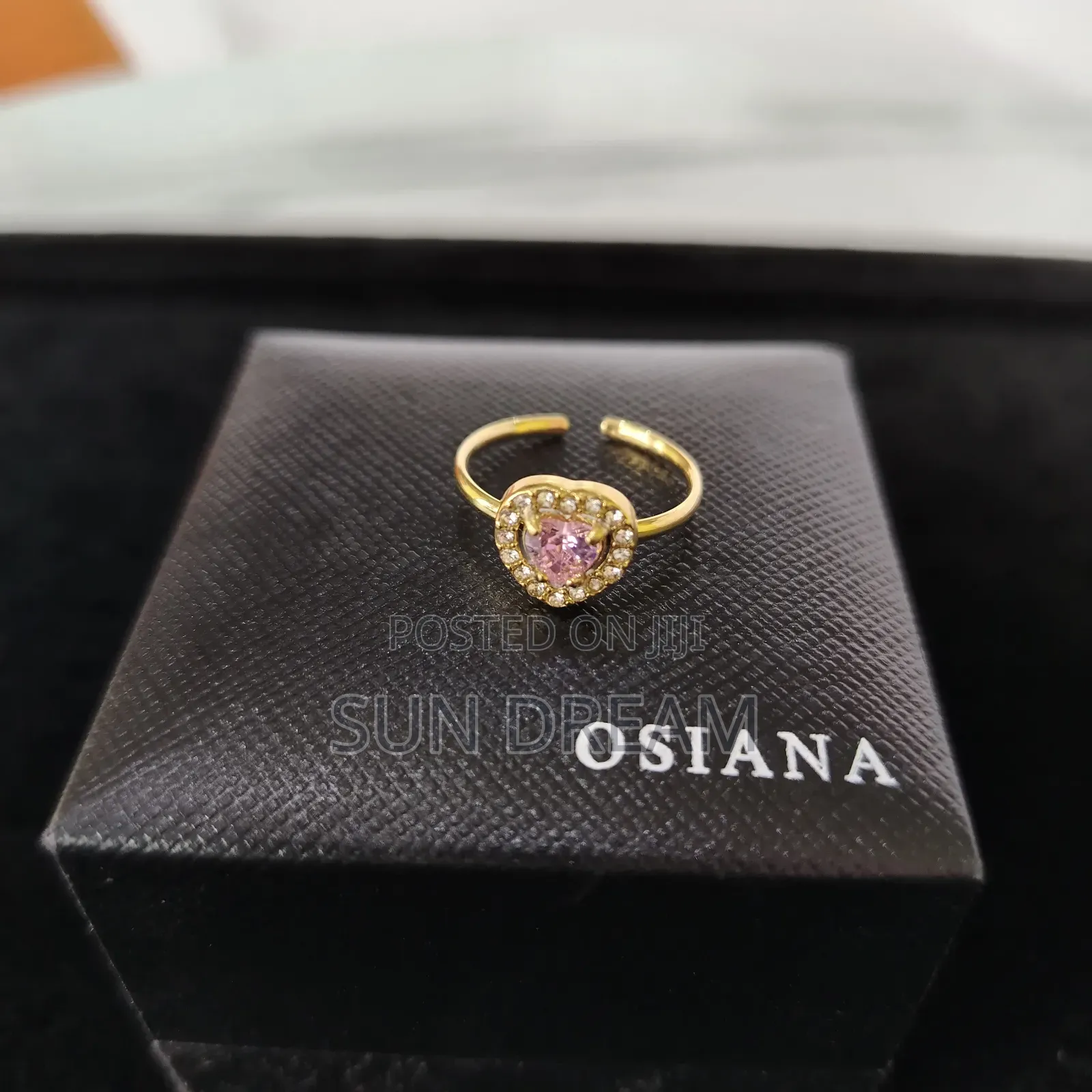 Lady Rings Quality Ring Pink Heart Rings 7