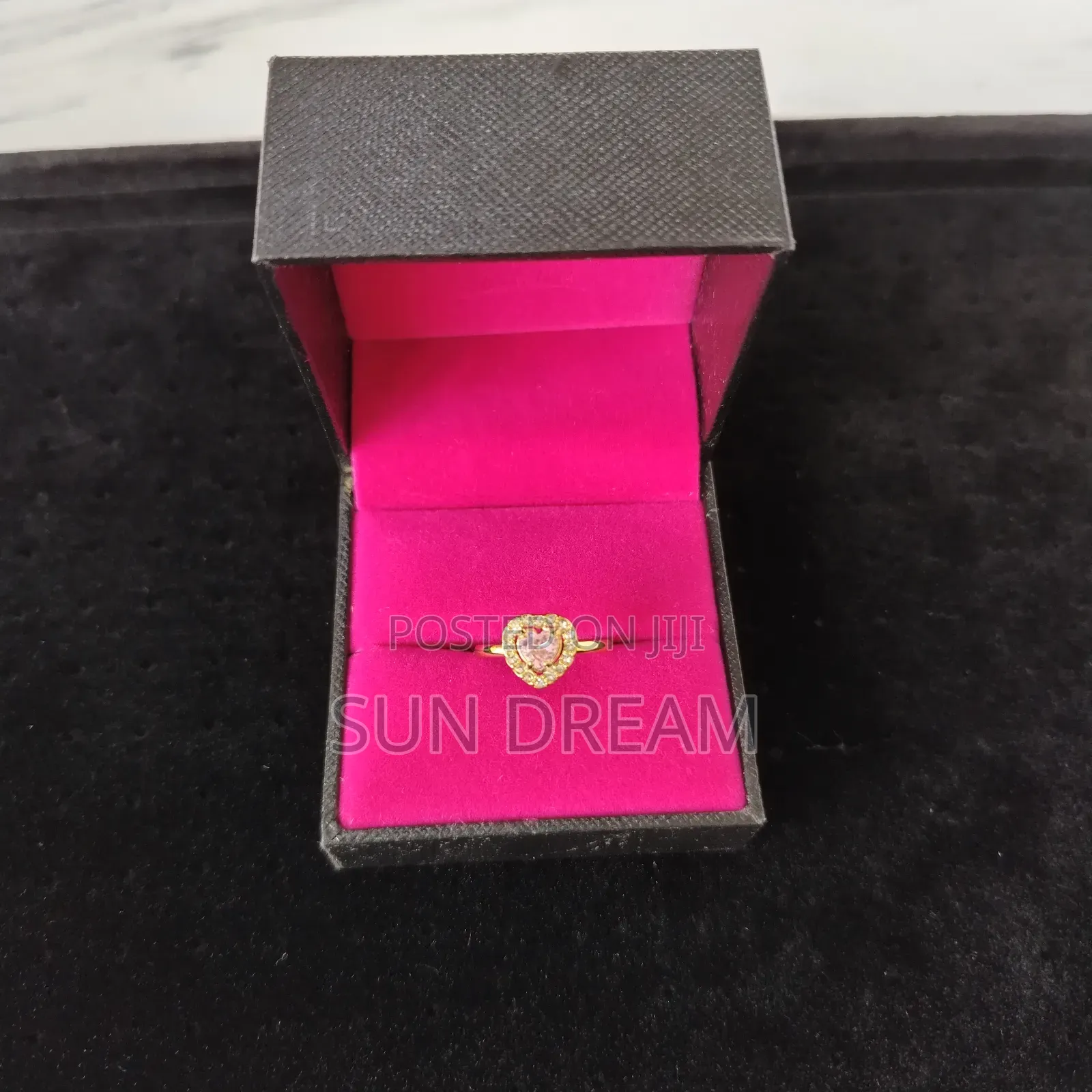 Lady Rings Quality Ring Pink Heart Rings 7